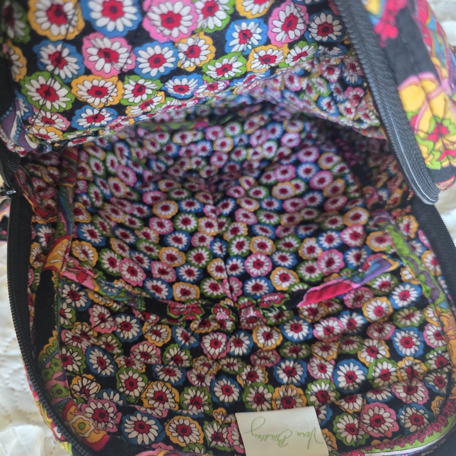 Vera Bradley Small Purse Style Backpack Symphony In Hue Adjustable