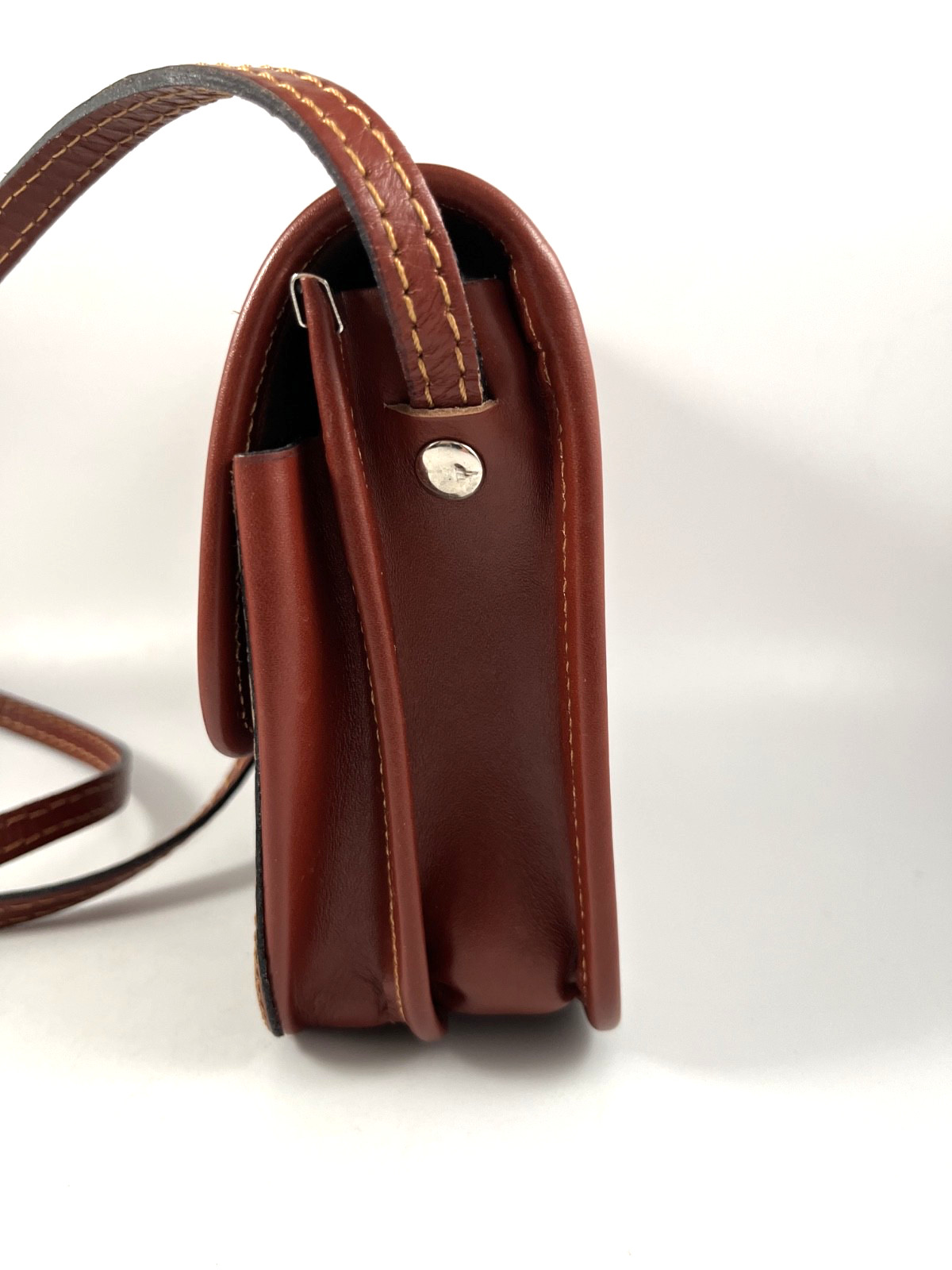 NWOT VERA PELLE ITALY TAN CROSSBODY BAG