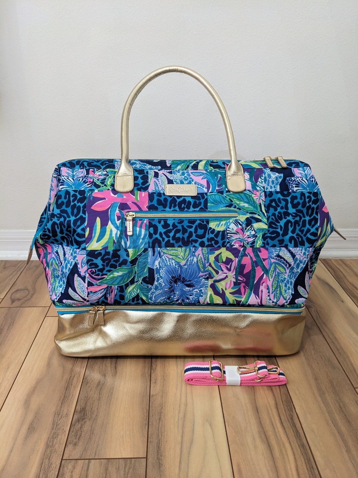 EUC! Lilly Pulitzer Weekender Bag In Pop Up Lilly’s Party Patch