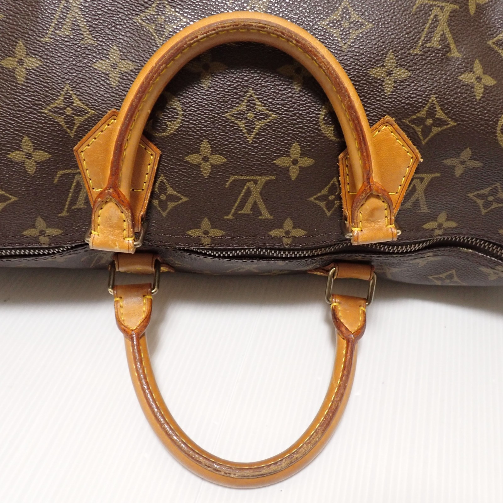 Louis Vuitton Monogram Speedy 40 Purse Bag M41522 Brown Pre-Owned MB0912
