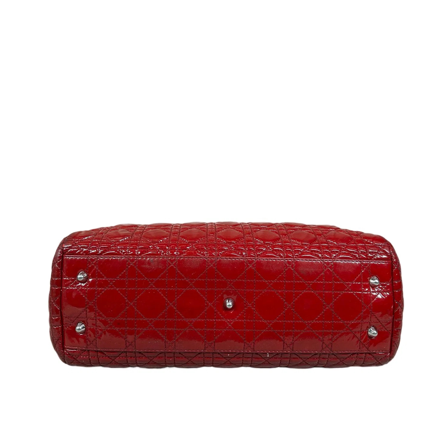 Dior Large Dior Soft Shopping Tote Red Patent Calfskin (dh071526b2r)