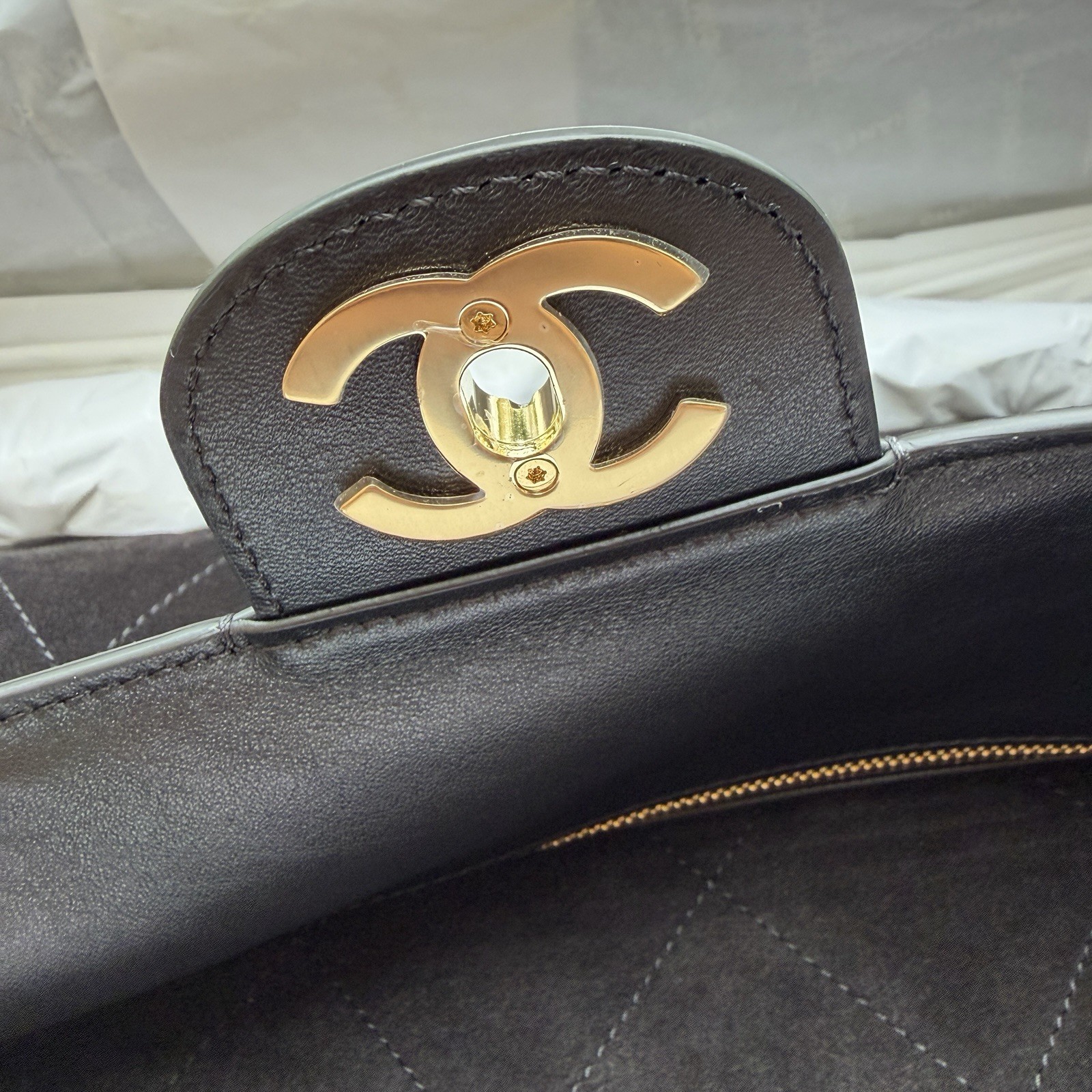 Chanel Matthieu Blazy Black Suede Gold Soft Large Maxi Flap Bag 2026 26S