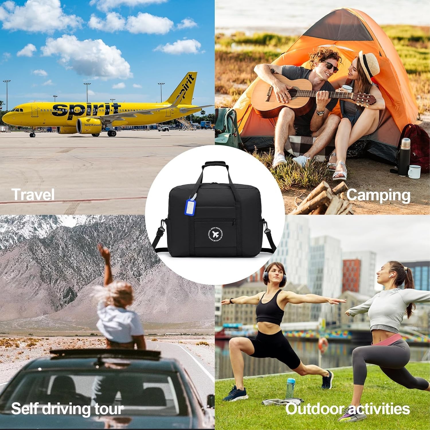 Travel Duffel Storage Practical Waist Gym Bag Pocket Belt Organizer Pouch Pack