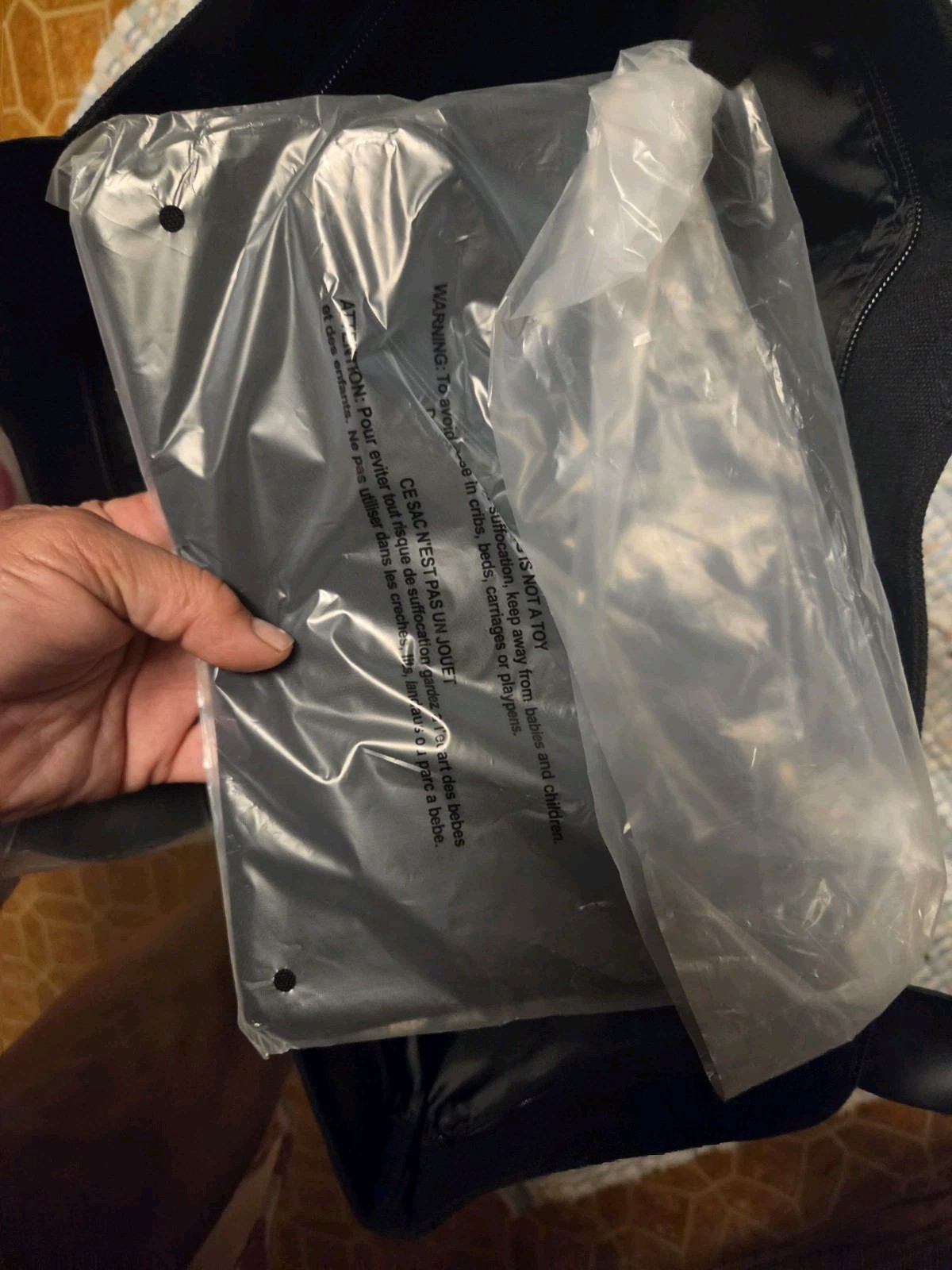 NWT X Large Victoria’s Secret Silver Sequence tote With VS logo, W /extra Bag