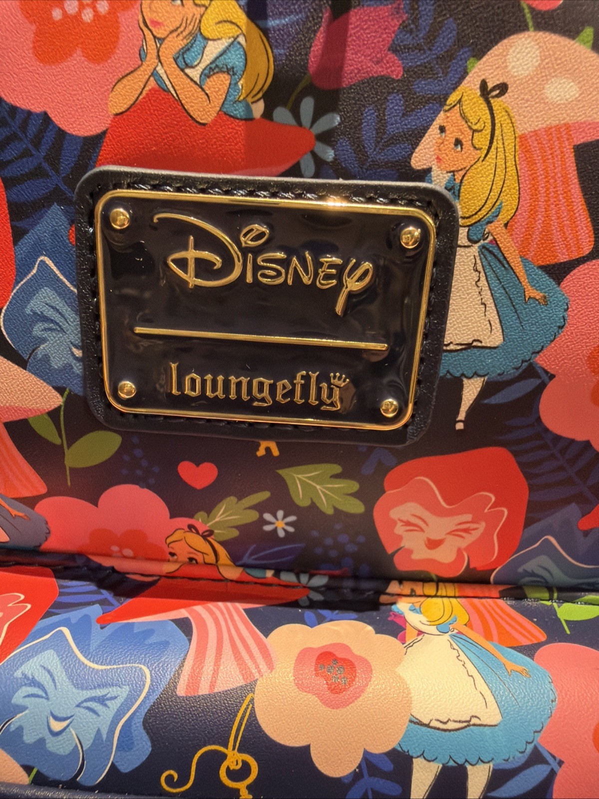 Loungefly Disney Alice in Wonderland Golden Afternoon Mini Backpack NWT