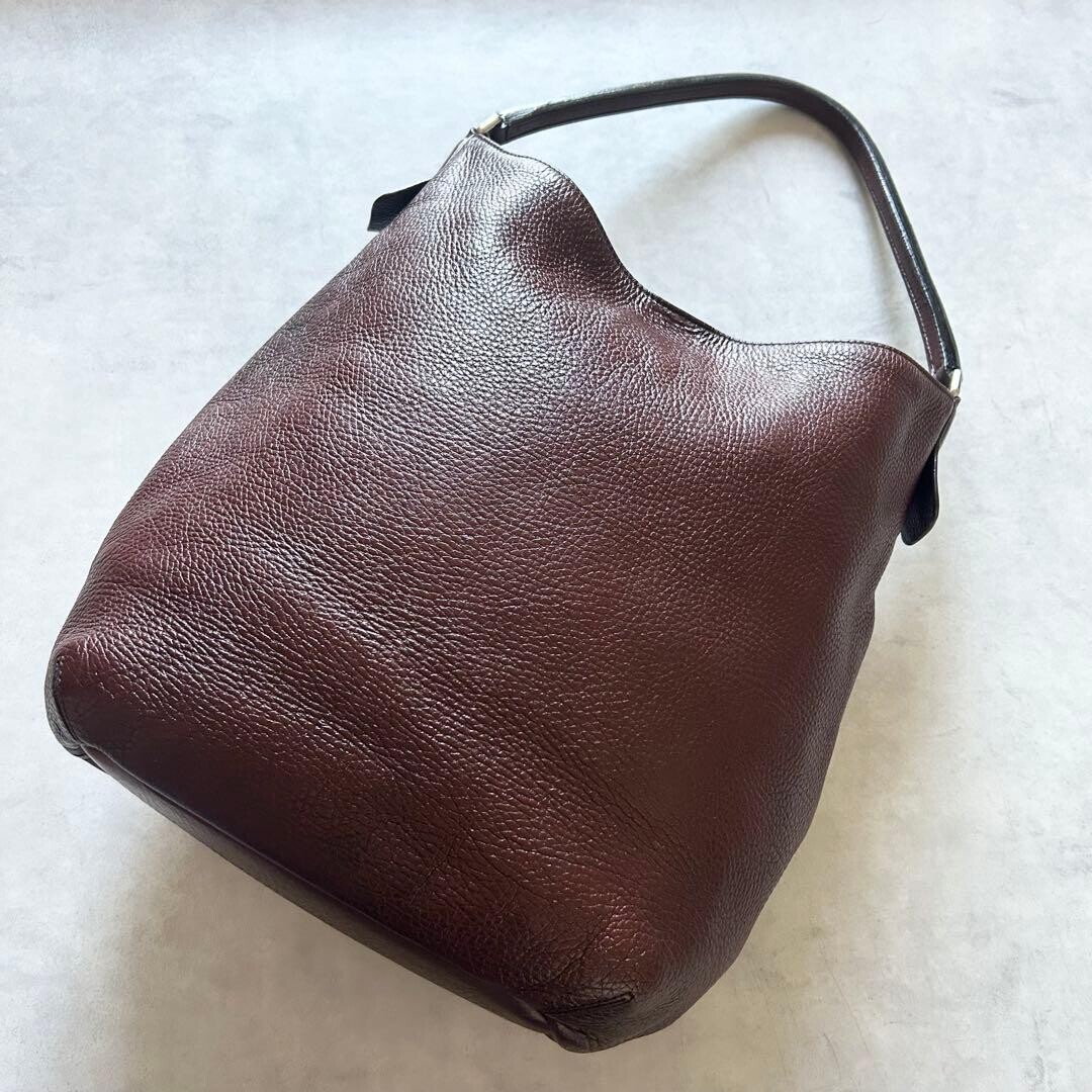 HIROFU Shoulder bag Leather Brown Authentic From Japan