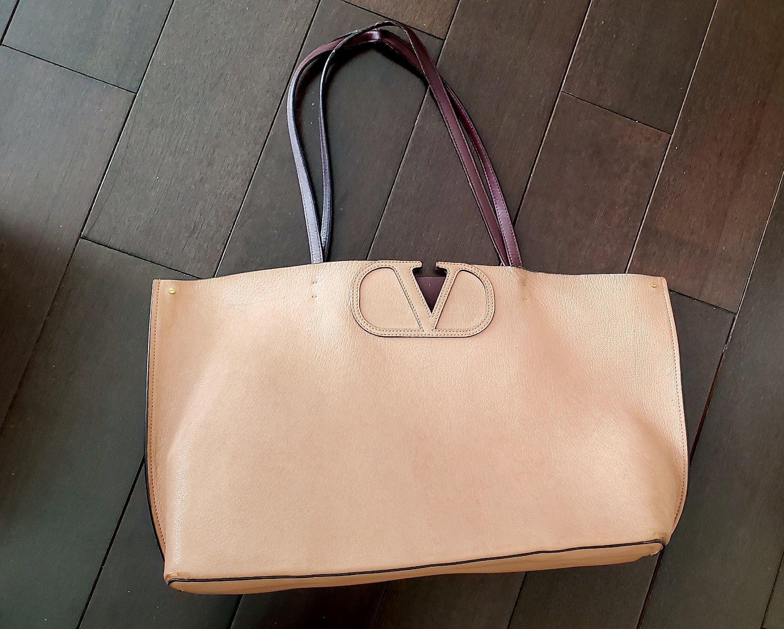 VALENTINO GARAVANI VLOGO FILLME Beige Shoulder Bag Tote