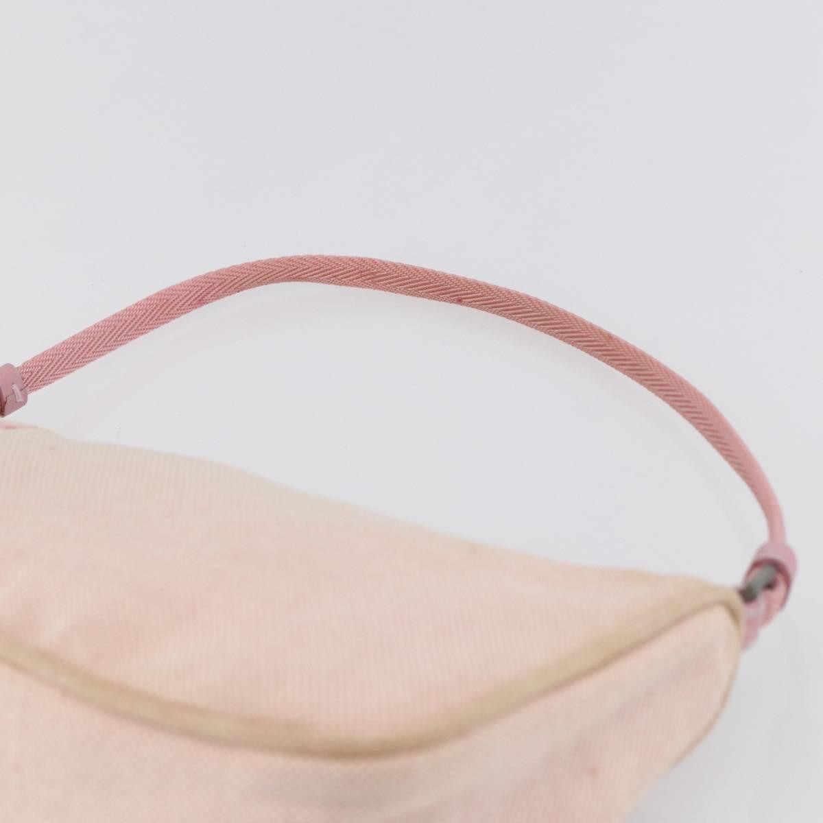 PRADA Sports Accessory Pouch Canvas Pink Auth 152004