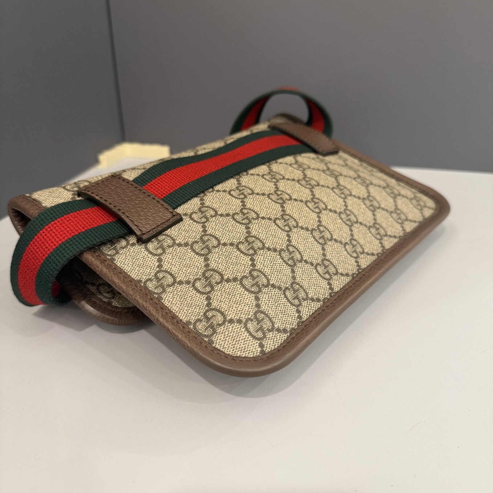 Gucci Neo Vintage Belt Bag Grey Gg Supreme Monogram (jt1231o7)