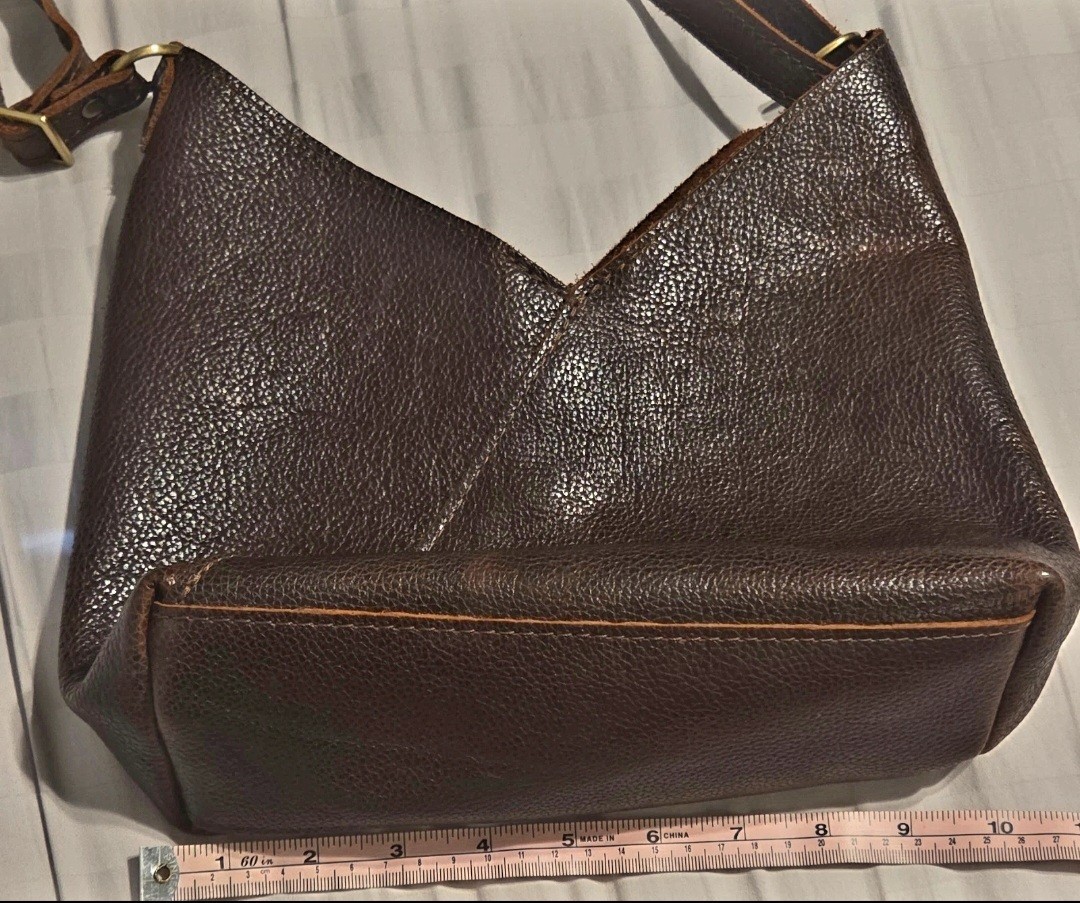 Portland Leather Goods Small Naomi In Coldbrew Shoulder Bag