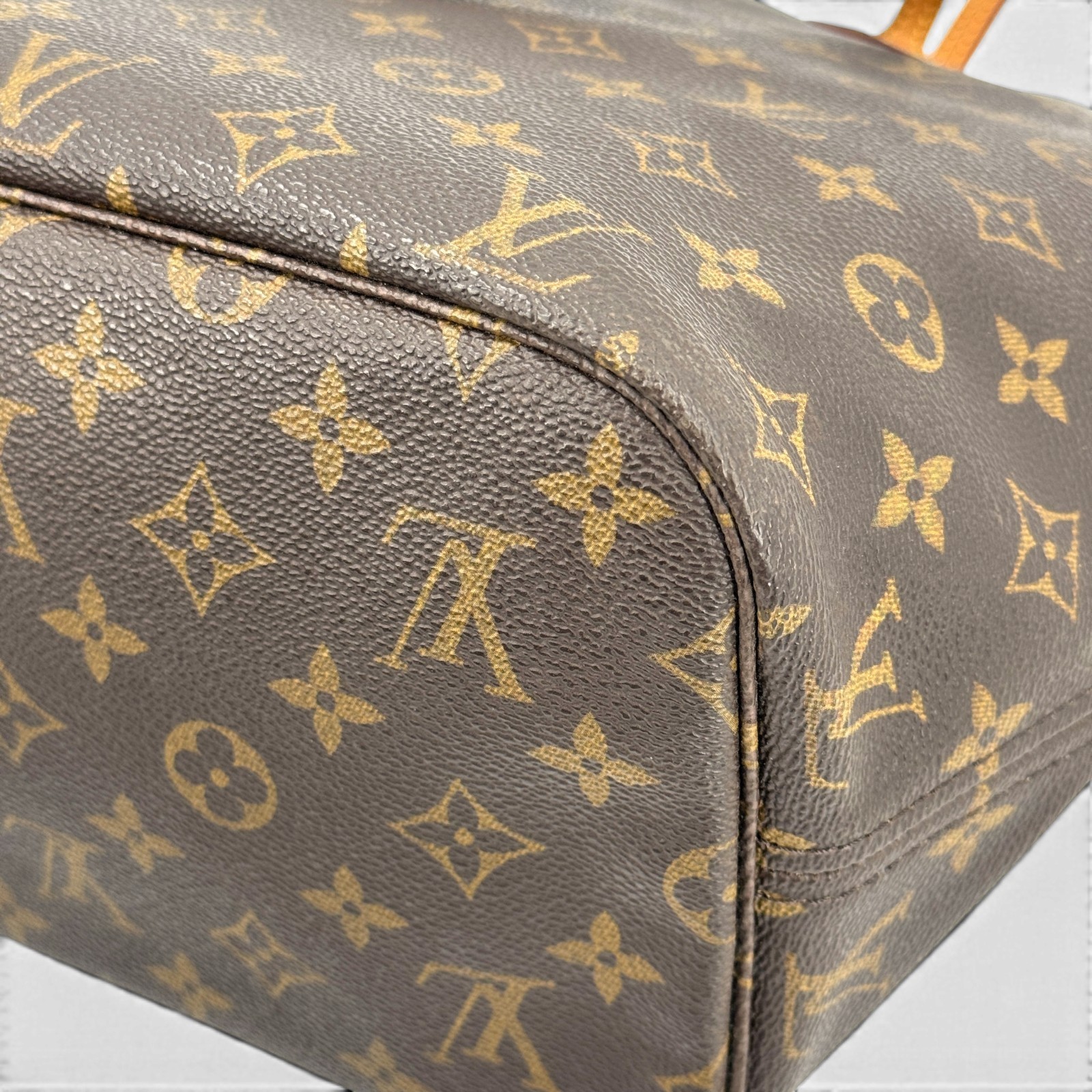 LOUIS VUITTON Neverfull PM Monogram Brown Shoulder Tote Bag M40155