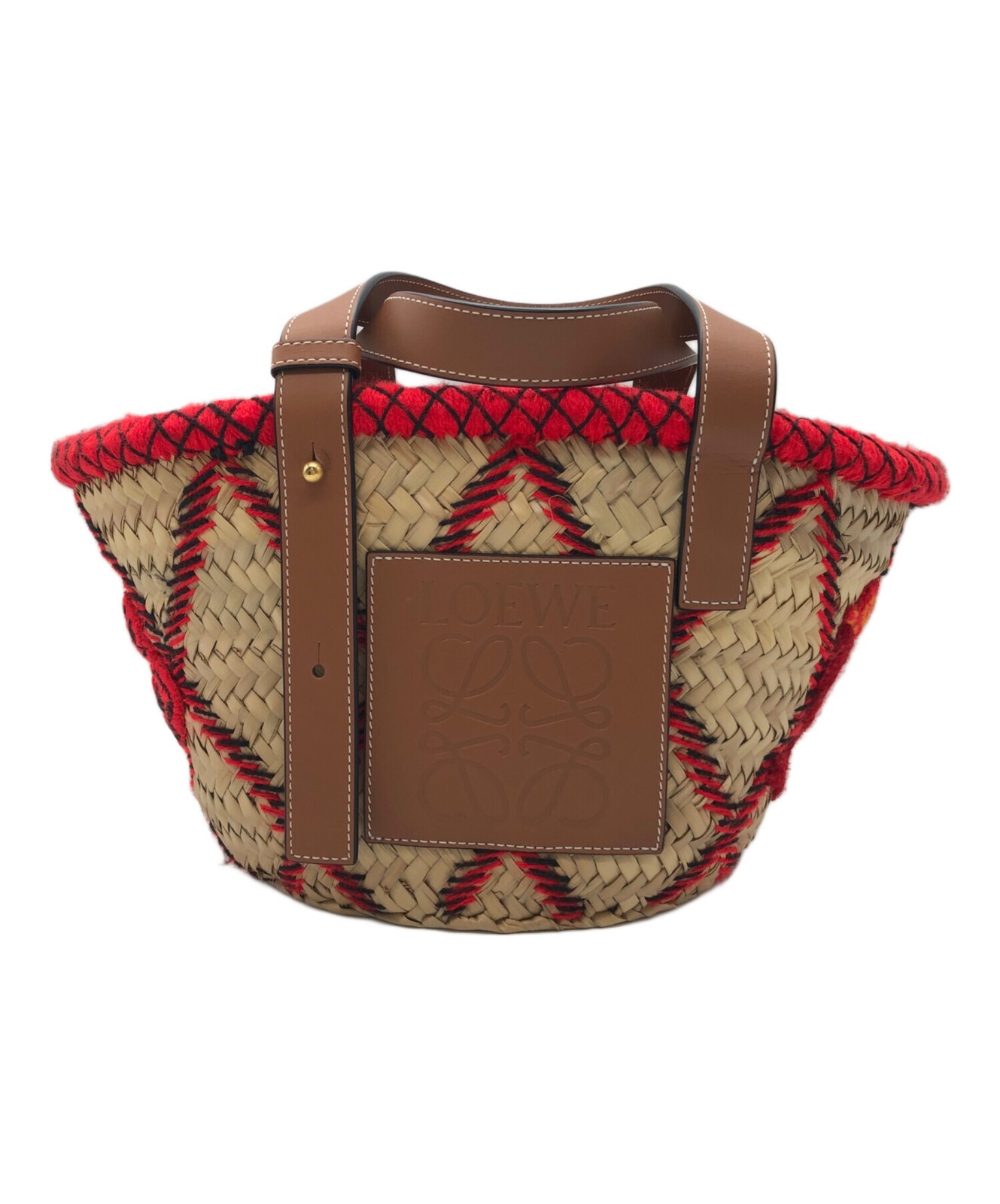 Loewe Rustic Carryall William de Morgan Basket Bag 31003709310-8k Beige #TFB4773