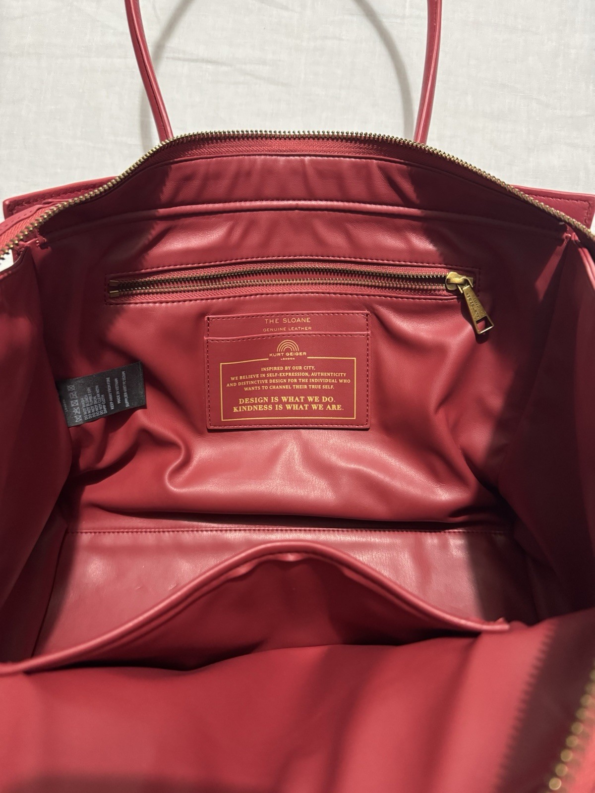Kurt Geiger Sloane Shopper Bag Red