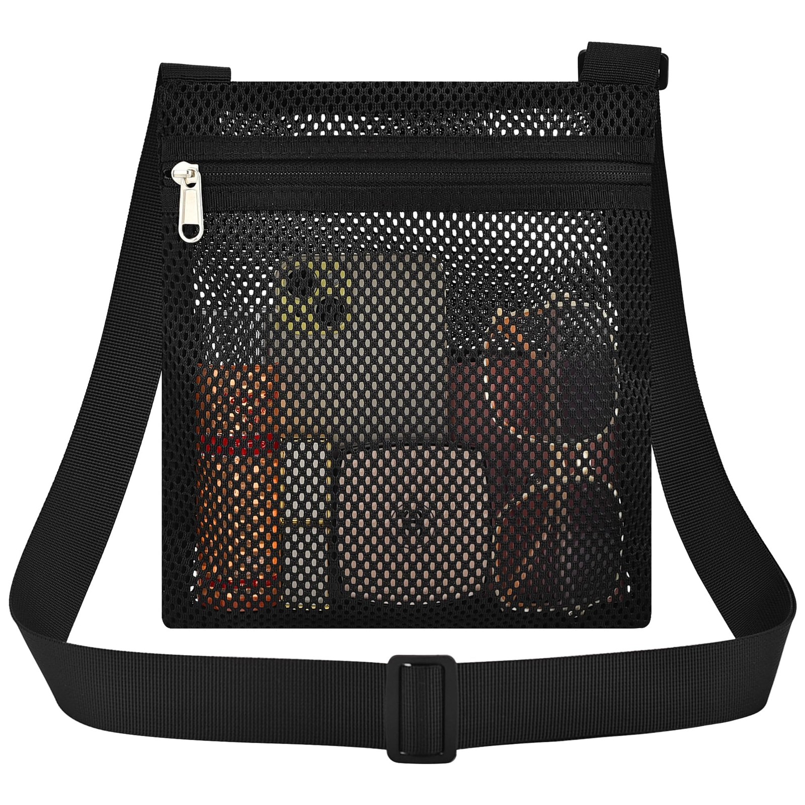 USPECLARE Heavy Duty Semi-Transparent Mesh Purse, See Through Mesh Crossbody …