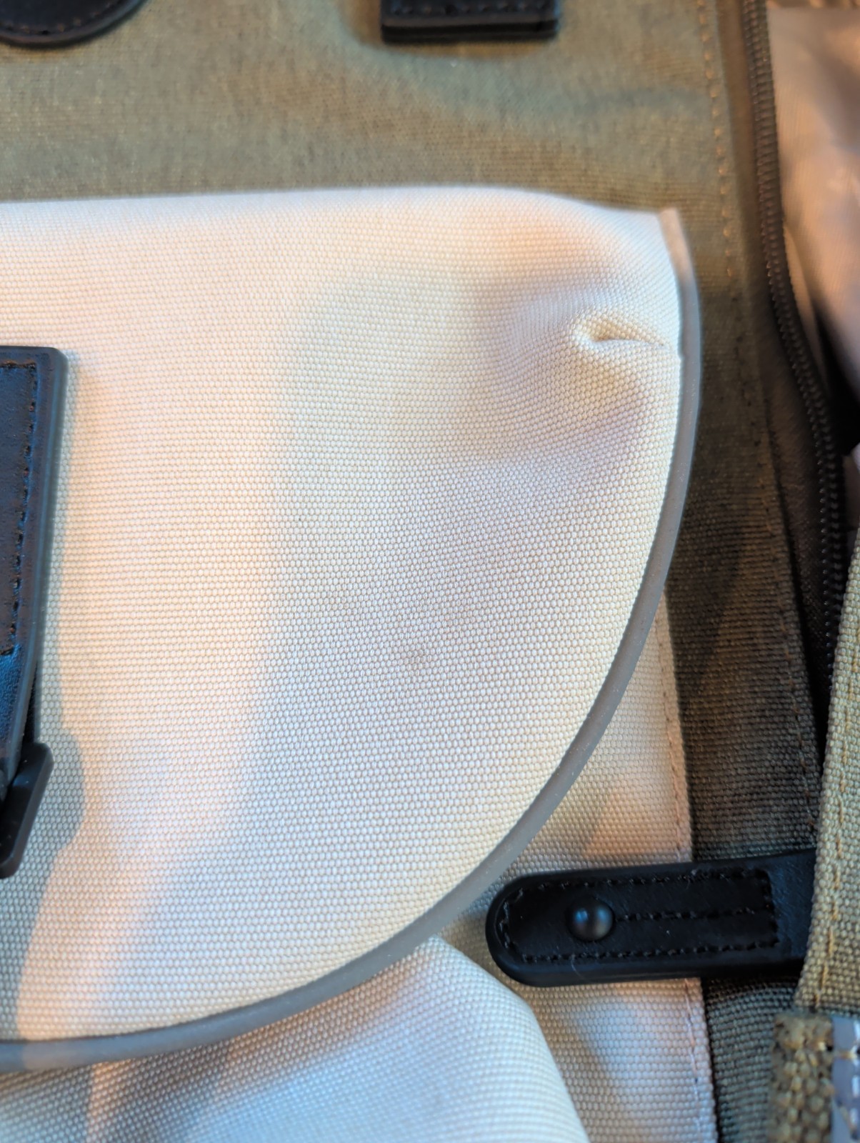 Himawari Backpack Green Small Tablet Pocket Read Please