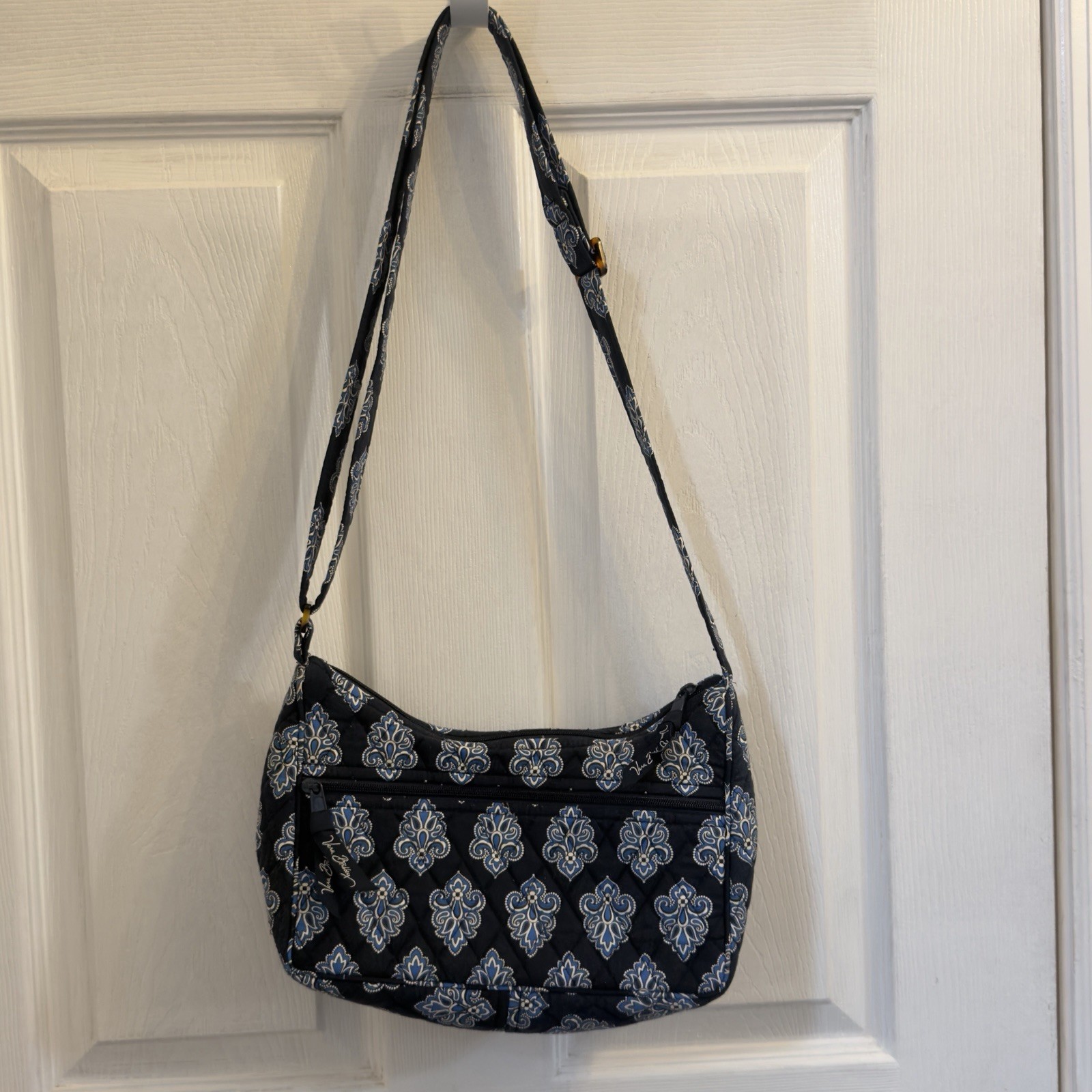 Vera Bradley Calypso Shoulder Bag Blue Paisley Retired 2009 USA