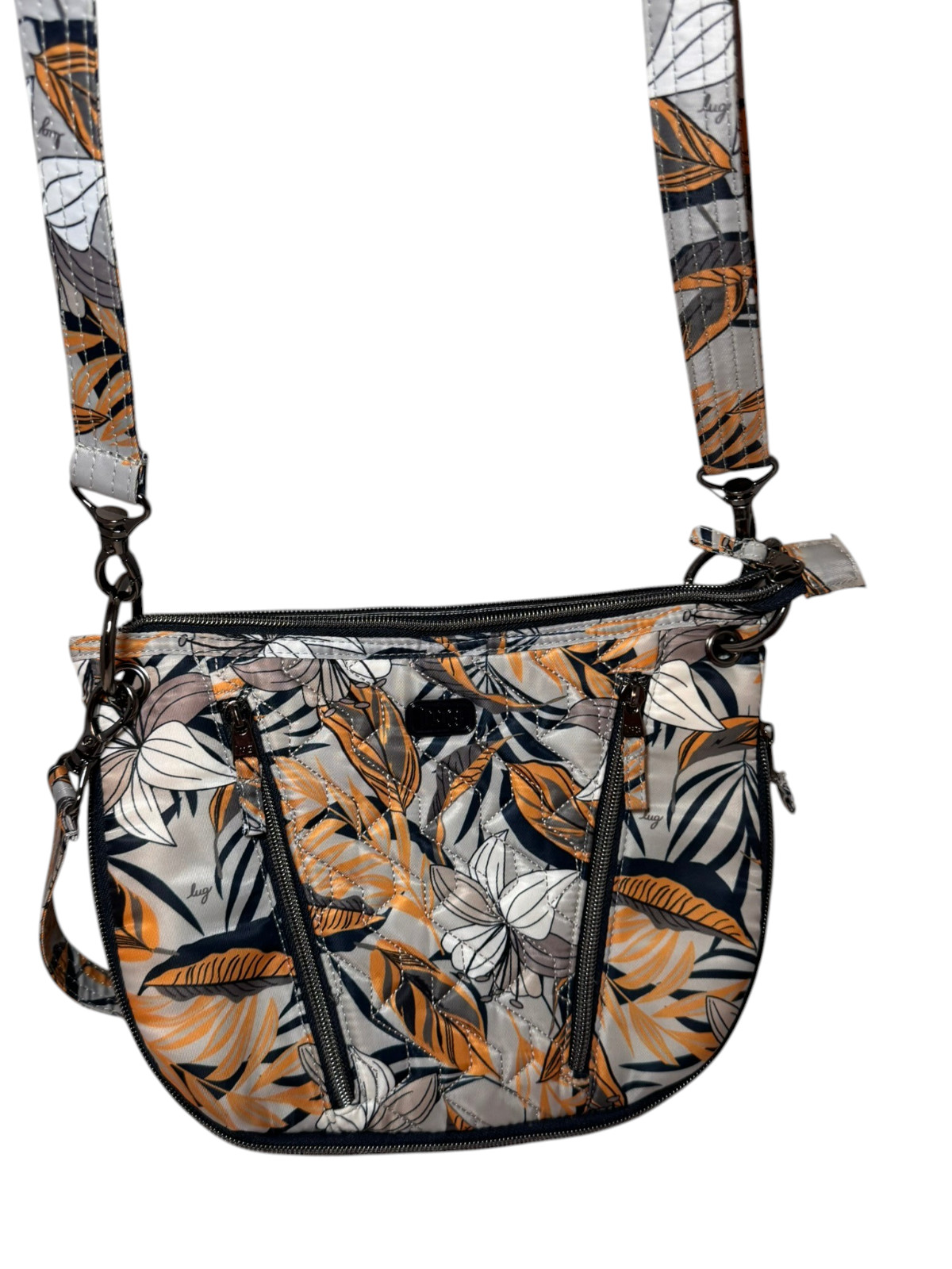 Lug Swivel Convertible Crossbody Bag Tropical Fog RFID Expandable Organizer New