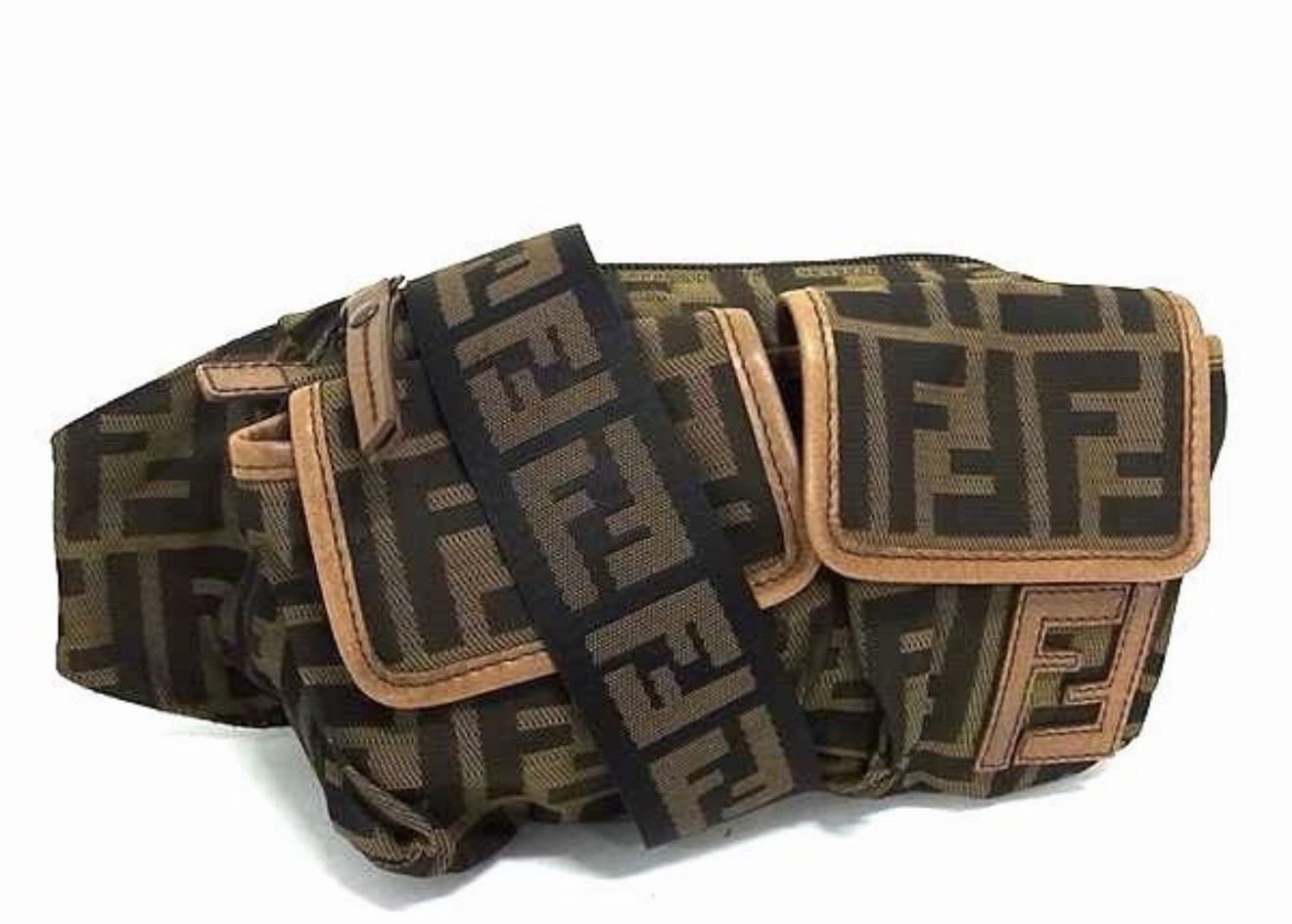FENDI . Zucca Utility Belt / Body Bag