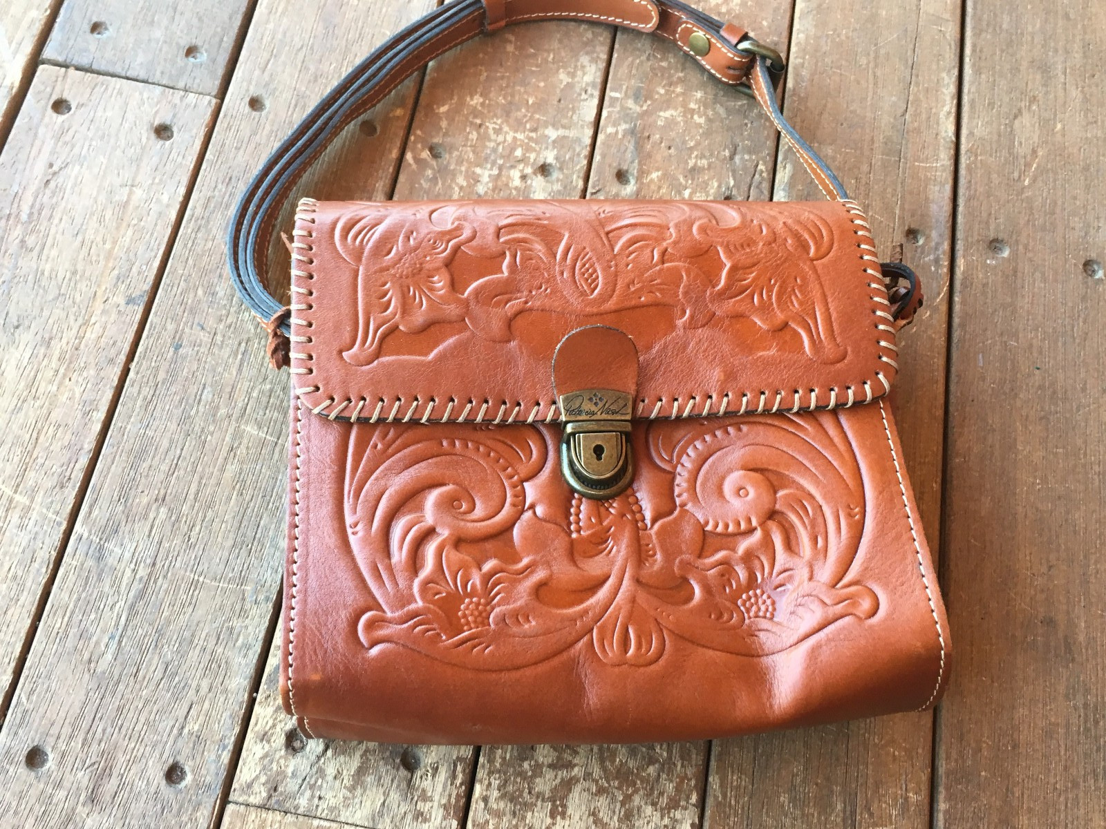 PATRICIA NASH LEATHER WESTERN TOOLED UNUSED