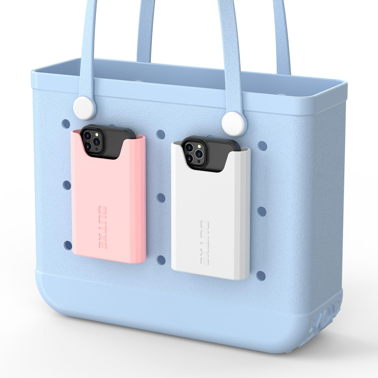 2 Pack Silicone Phone Holder for Bogg Bags – Compatible Cell Phone Accessories,