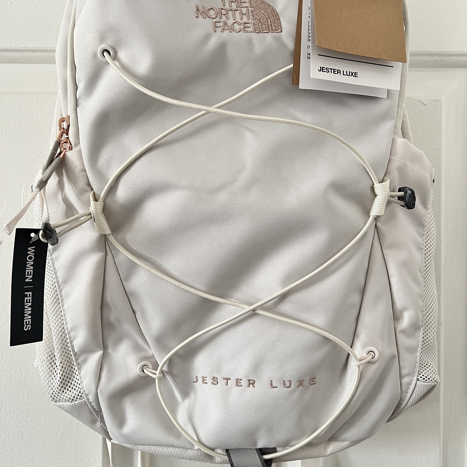 NEW The North Face Jester Luxe Laptop Backpack – Gardenia White (18″ x 11″ x 8″)