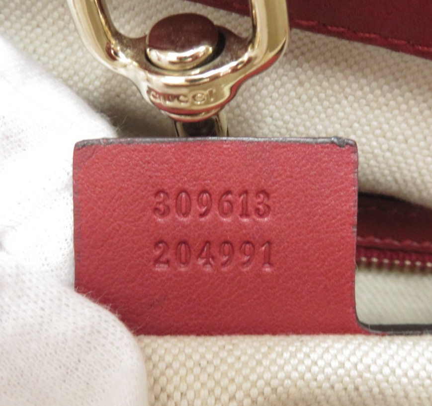 Authentic Gucci Micro GG Patent Leather Tote Hand Bag I#48436