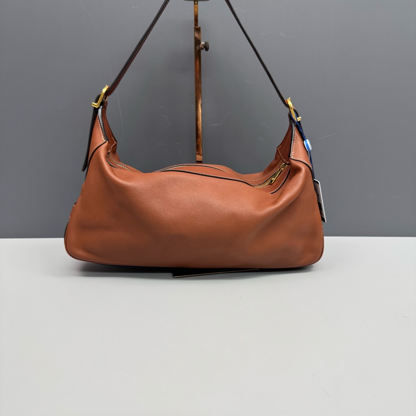 Celine Romy Camel Leather Gold HW Shoulder Bag Duty Paid