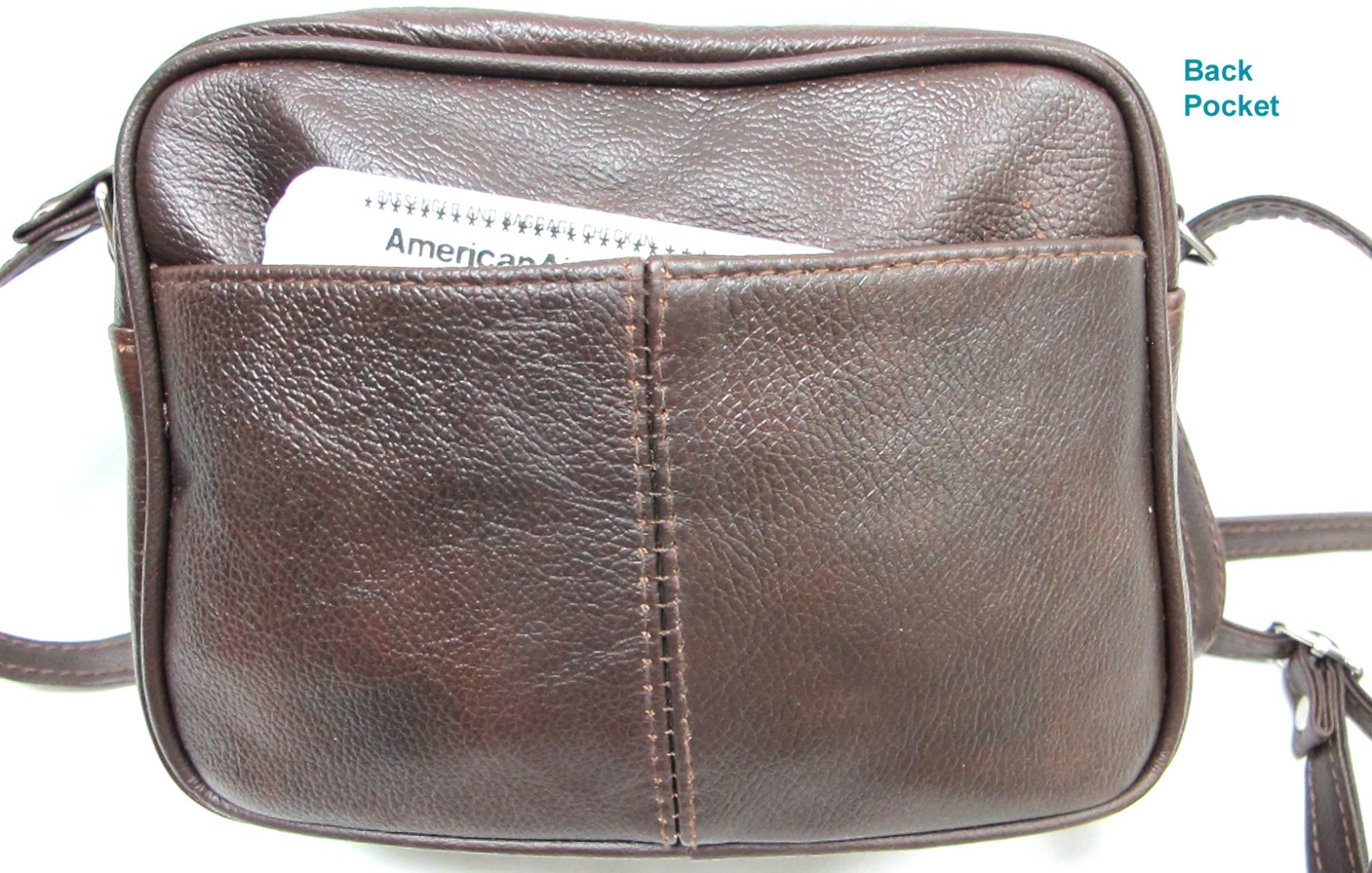 Genuine Leather Compact Size Every Day Purse w/Organizer – Black, Brown