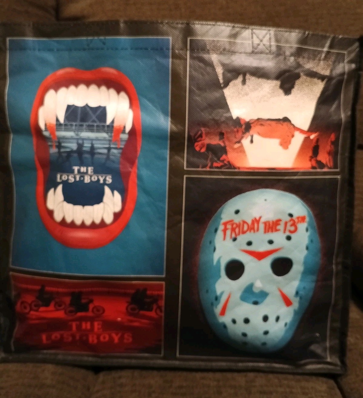 Reuseable Classic Horror Tote/Exorcist, Friday The 13th,Annabell, The Lost Boys