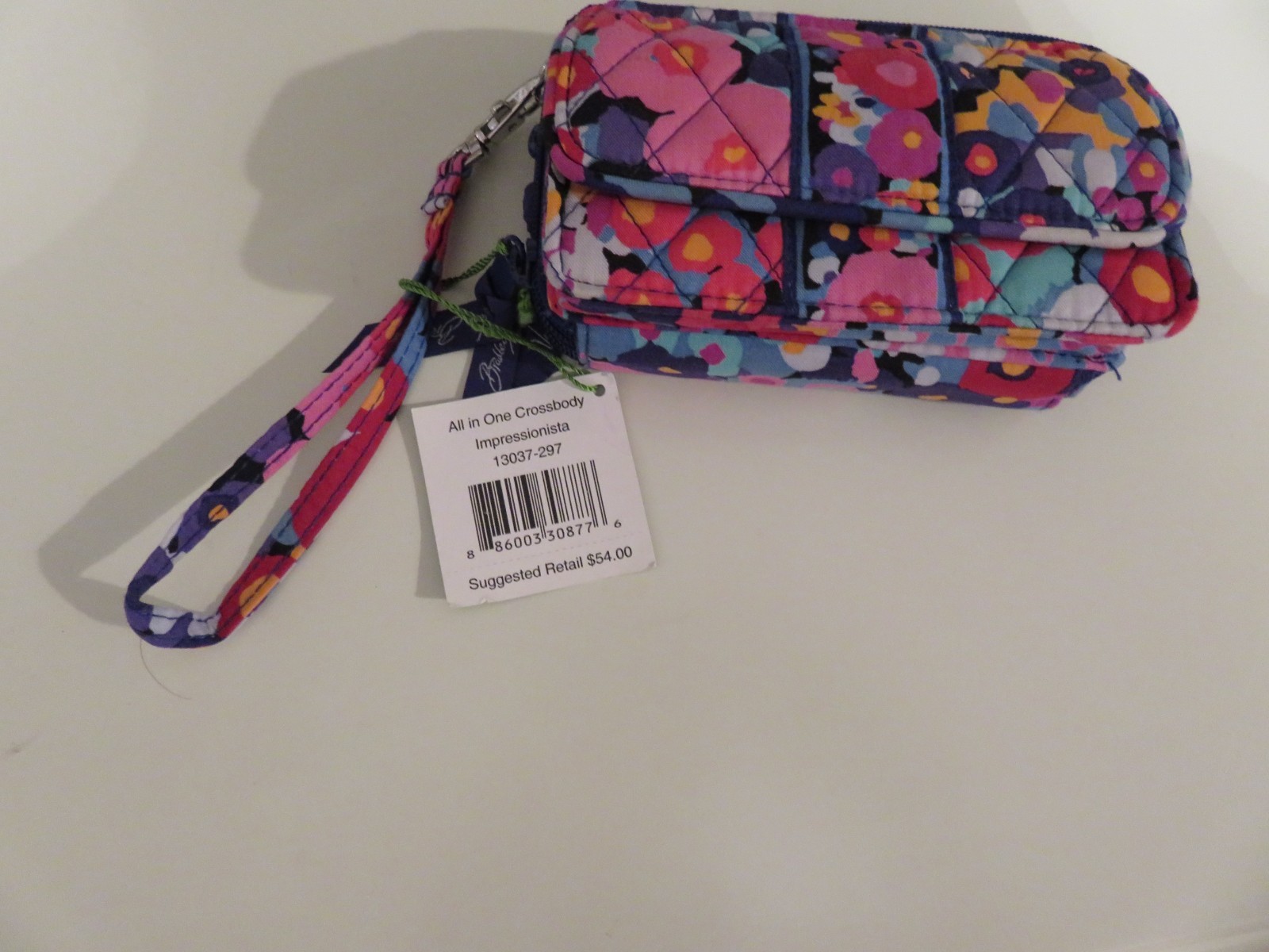 NEW VERA BRADLEY ALL IN ONE CROSSBODY Floral design with cross strap