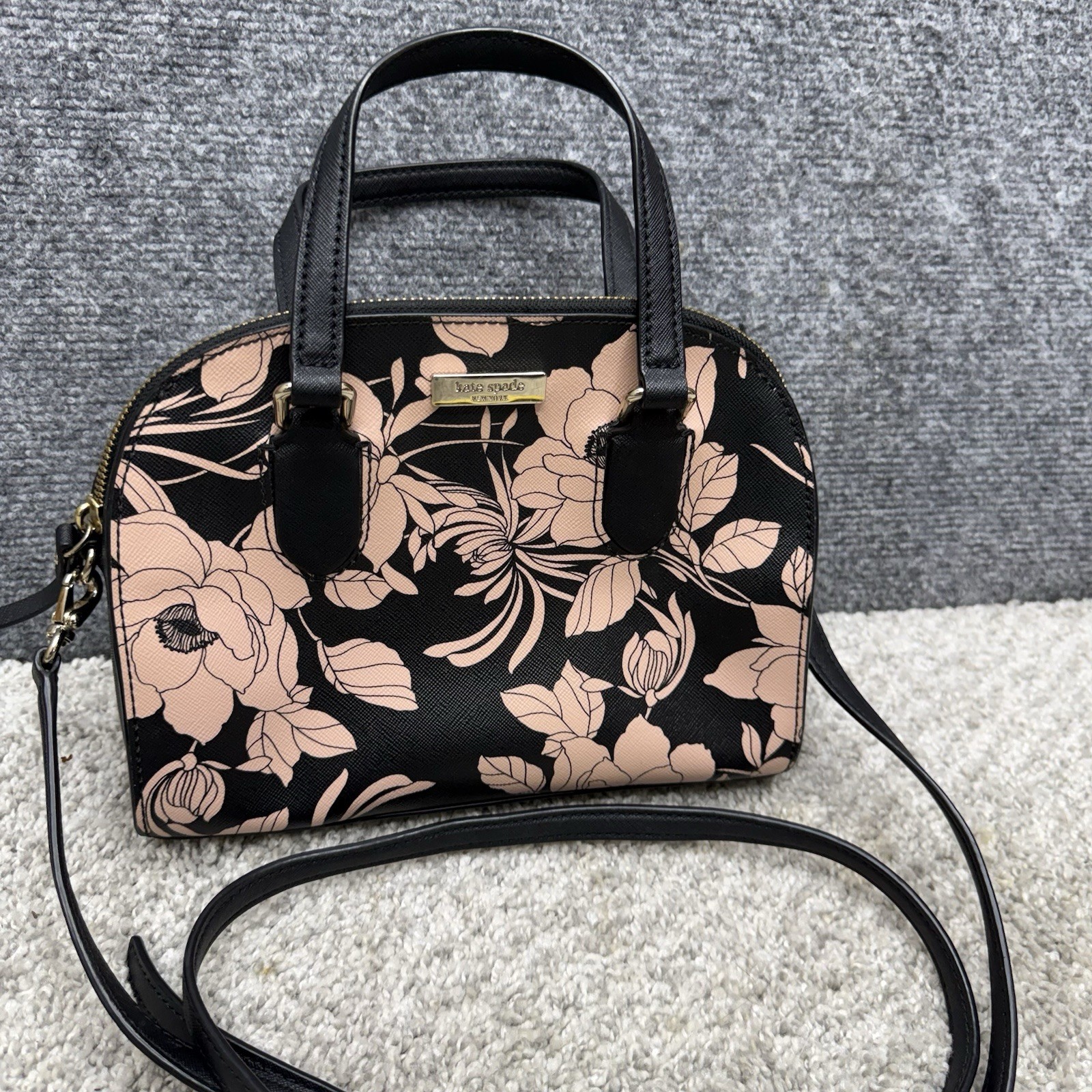 KATE SPADE Mini Reiley Laurel Way Gardenia Satchel Crossbody Bag purse