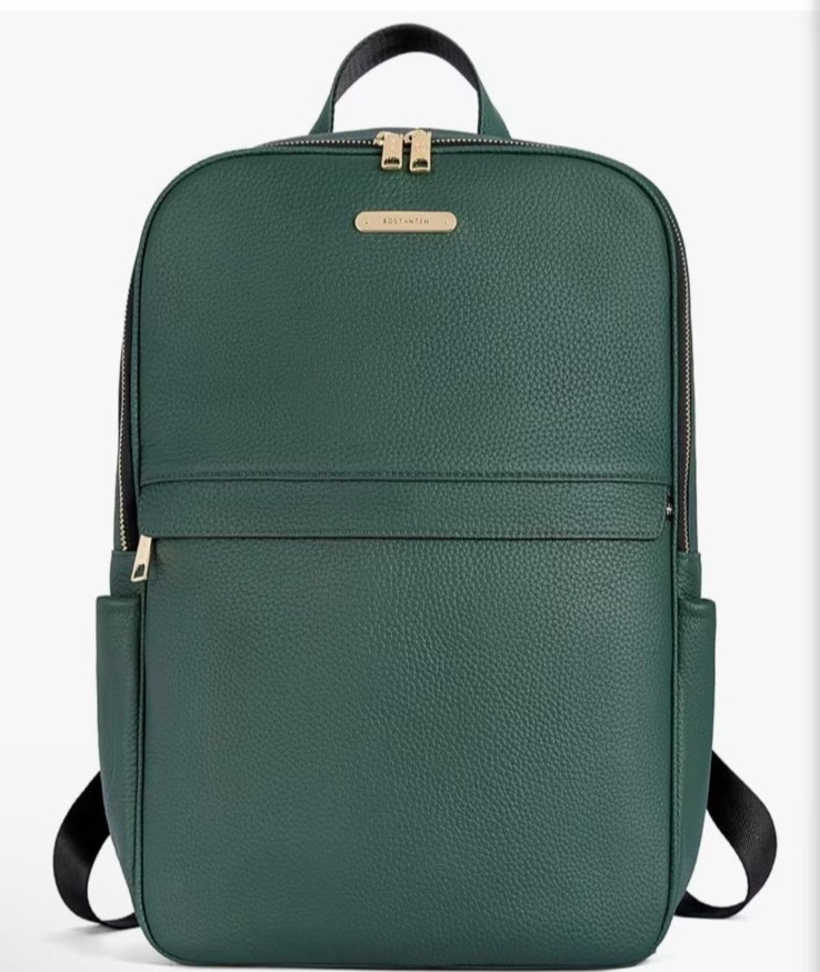 BOSTANTEN Genuine Leather 15.6 inch Laptop Backpack Purse for Women College Casu