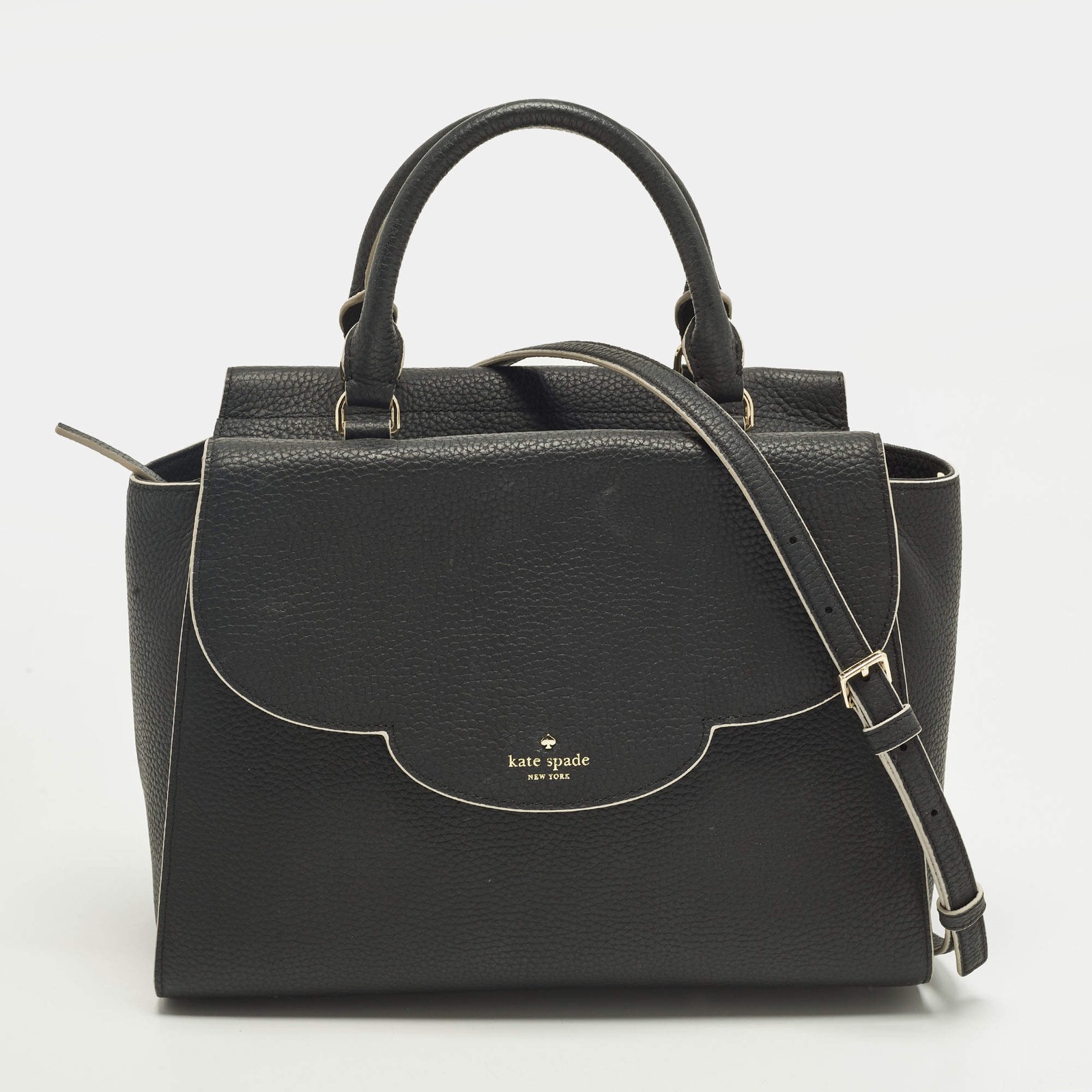 Kate Spade Leewood Place Makayla Black Leather Satchel