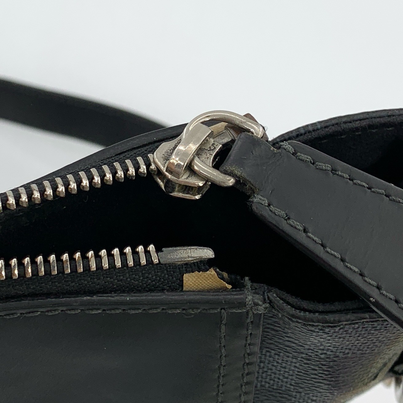 Louis Vuitton N41348 Damier Cobalt Crossbody Bag Navy Blue/Black Canvas Leather