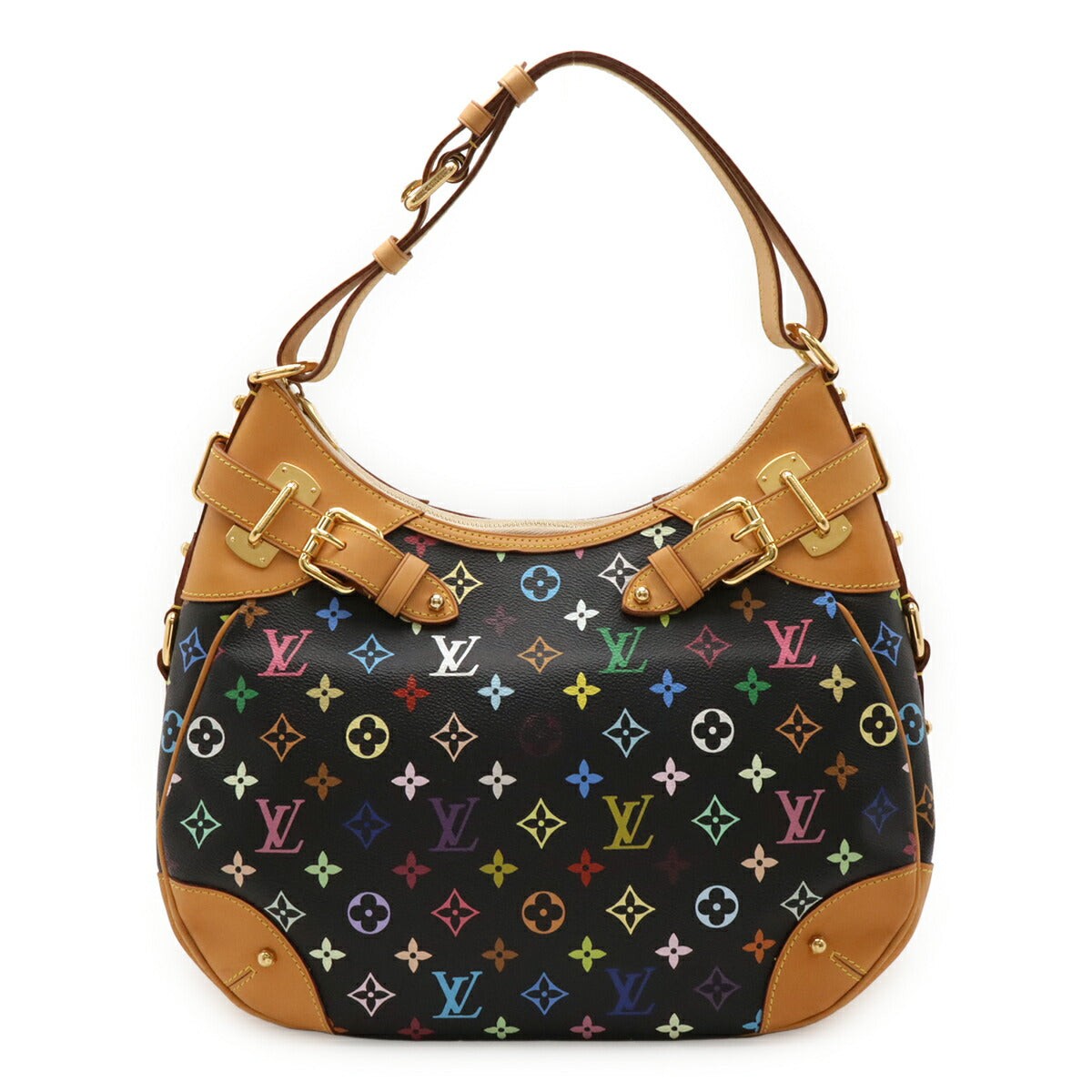 Louis Vuitton Monogram Greta Shoulder Bag Women Black One Size