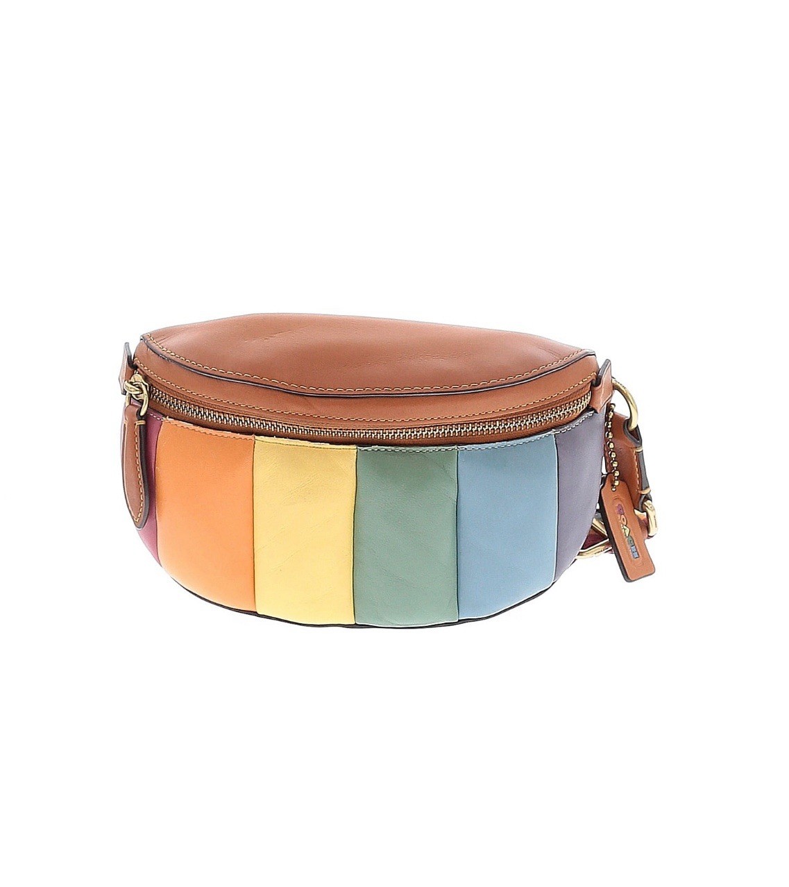 Coach PRIDE Rainbow Quilted Leather Bethany Belt Bag Fanny Pack UNISEX * EUC