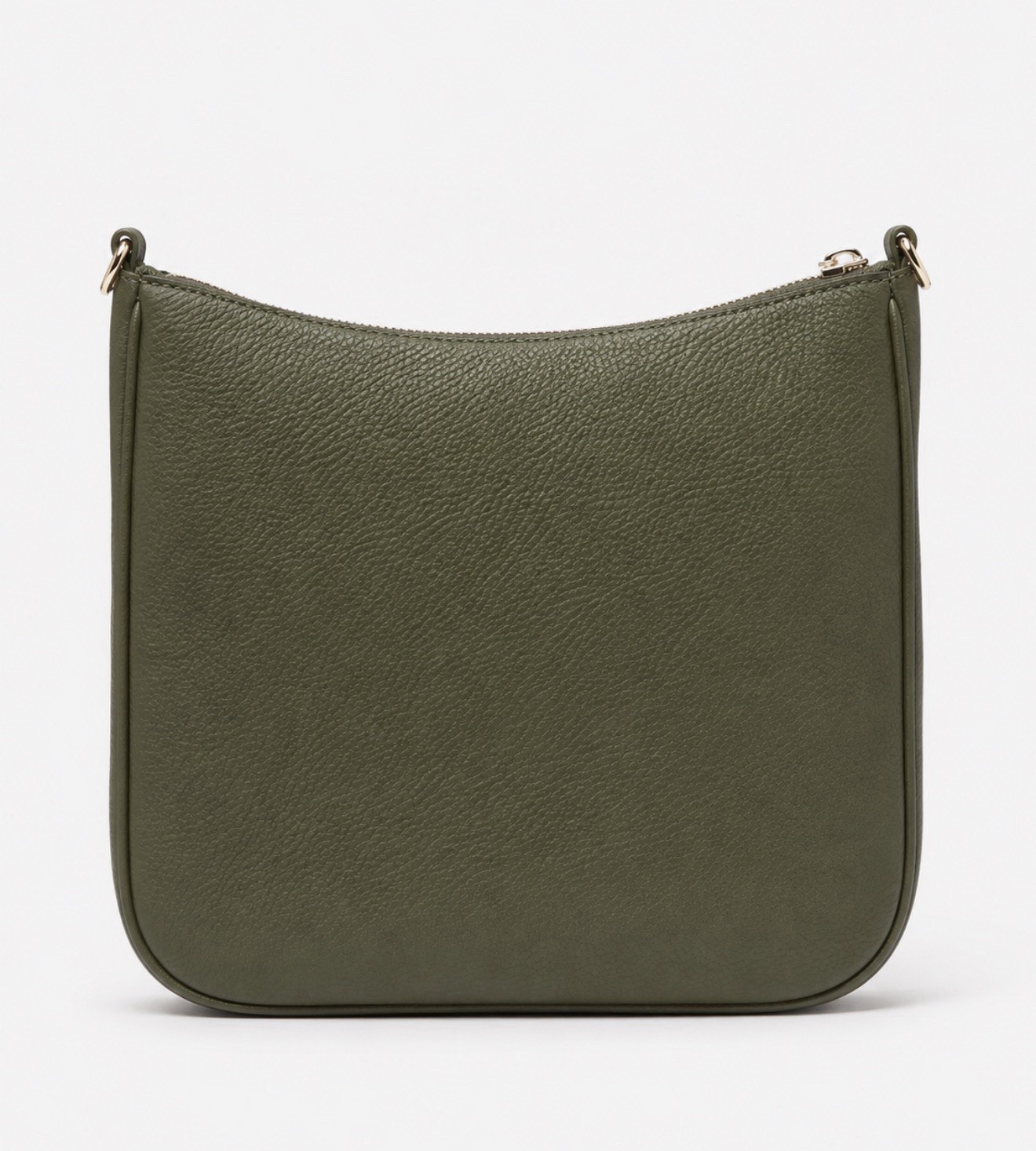 Kate Spade New York Green Solid Crossbody Bag Zip Gold-Tone Detachable Strap