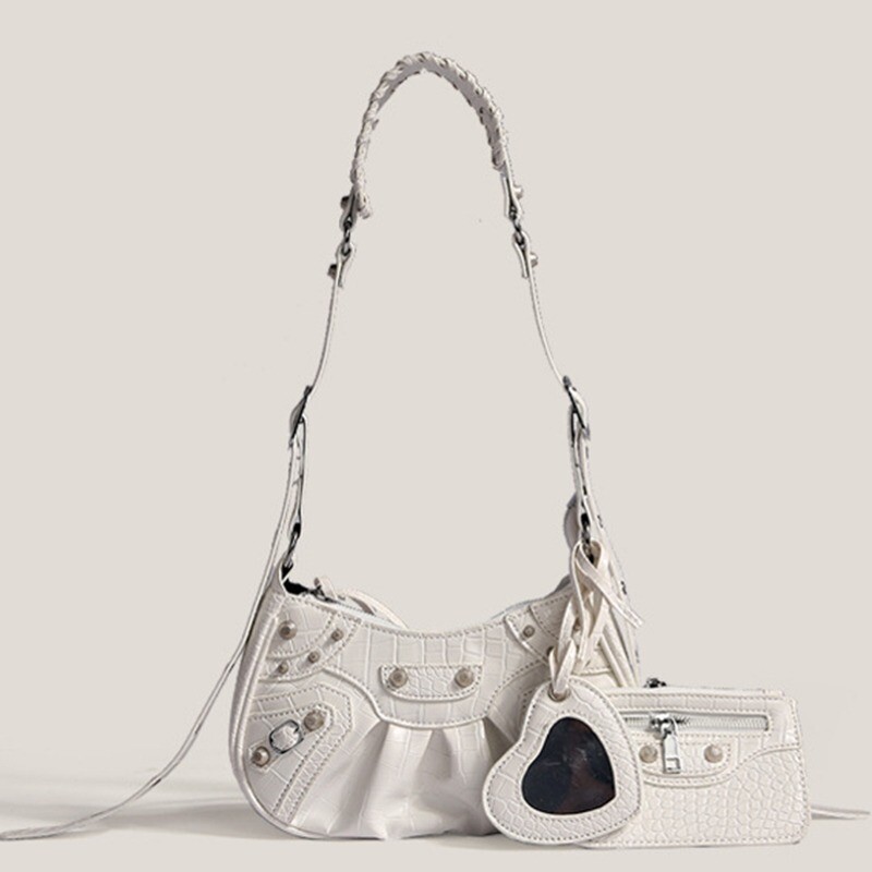 Faux Leather Handbags Handbags Women Retro Rivet Shoulder Bags Messenger Bags