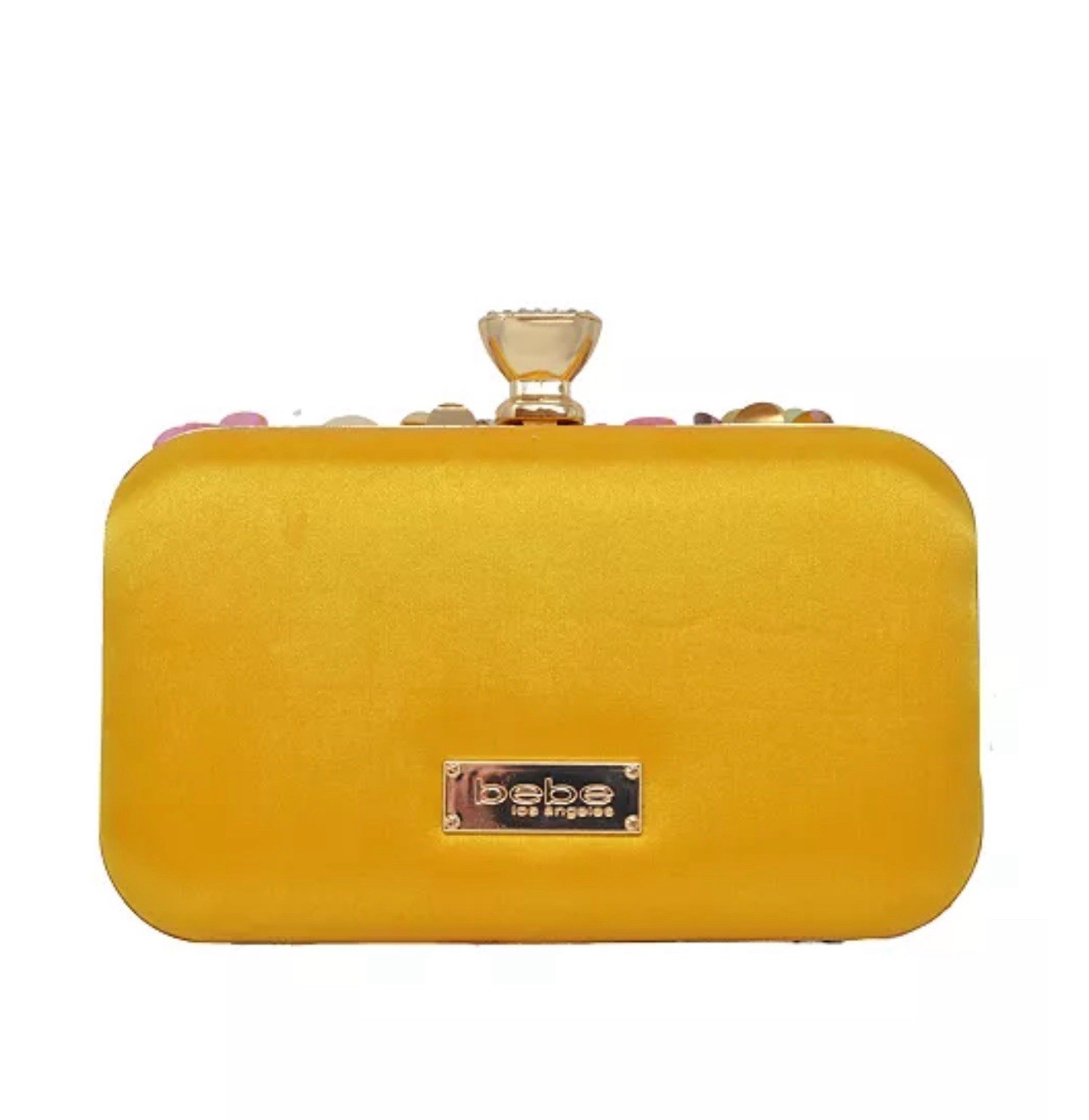 Bebe Daisy Chain Crossbody Clutch. Size: Wx8”, Hx5.9”, Dx1.9” NWT