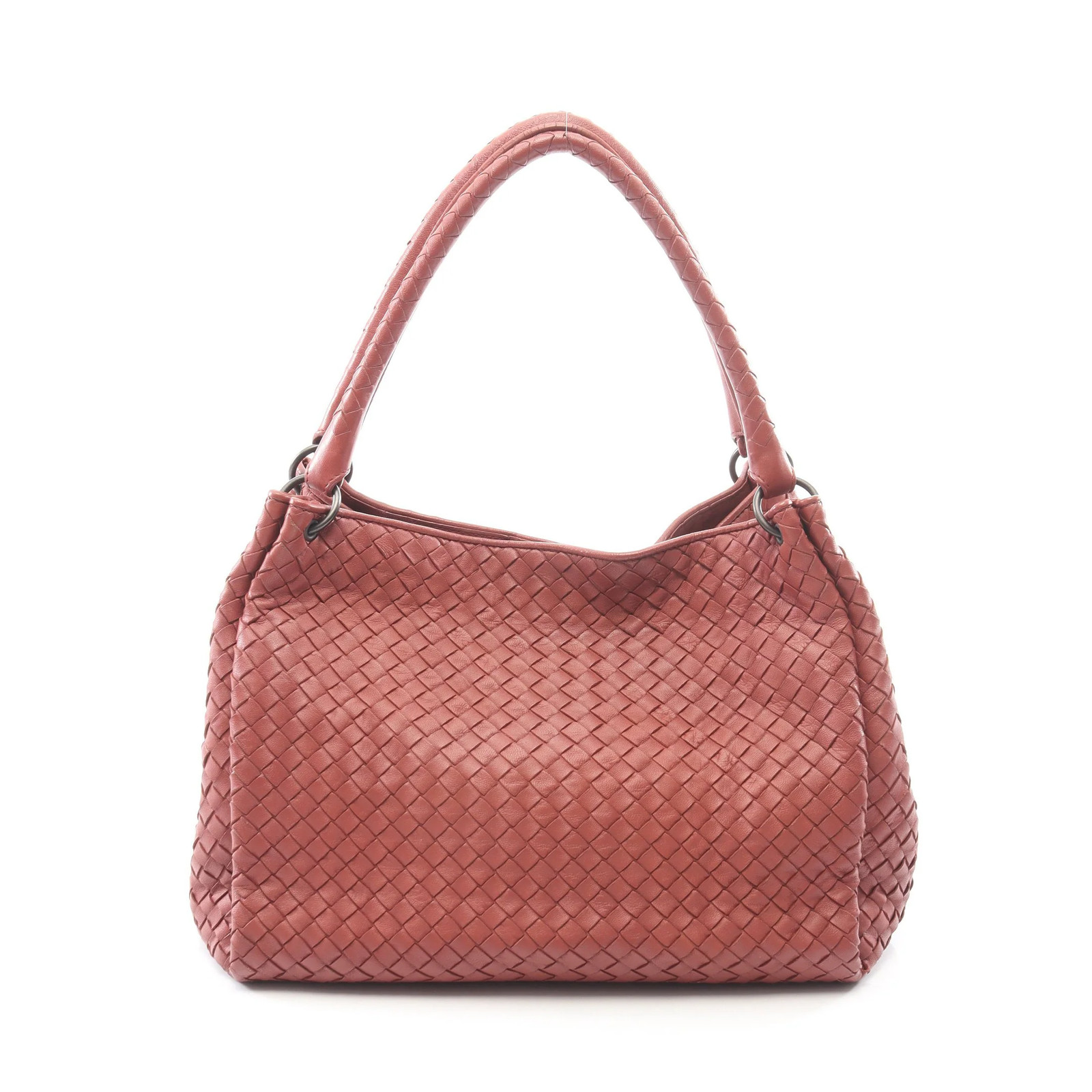 Bottega Veneta Intrecciato Tote Bag Red Leather #RCB13622