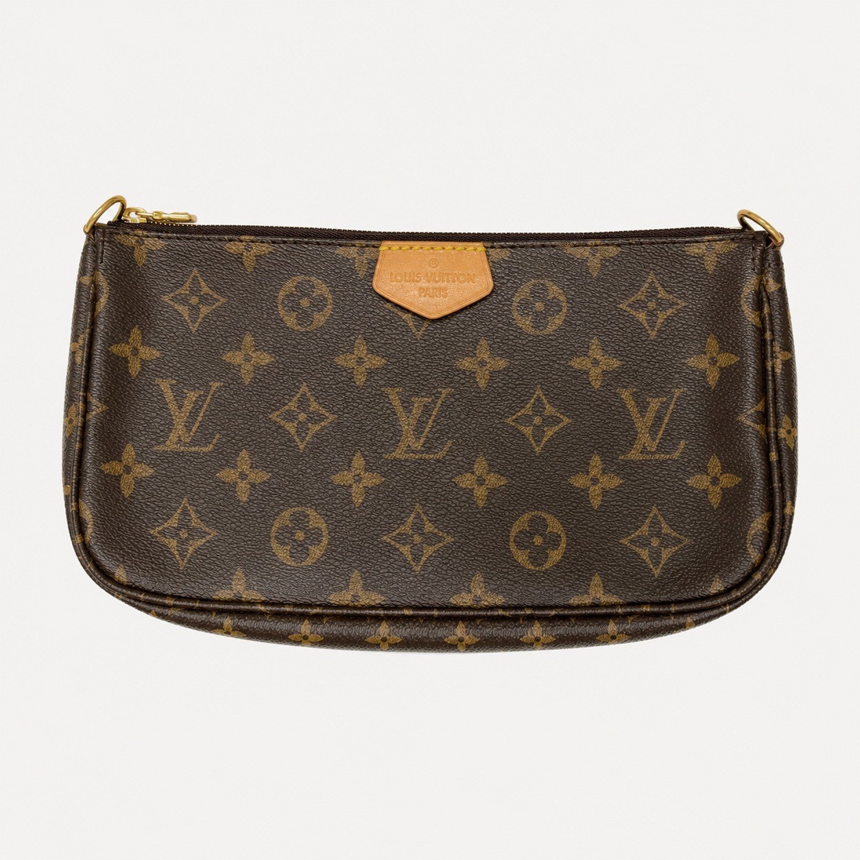 Louis Vuitton Multi Pochette Accessoires M44813 Monogram Khaki Strap Chain Japan