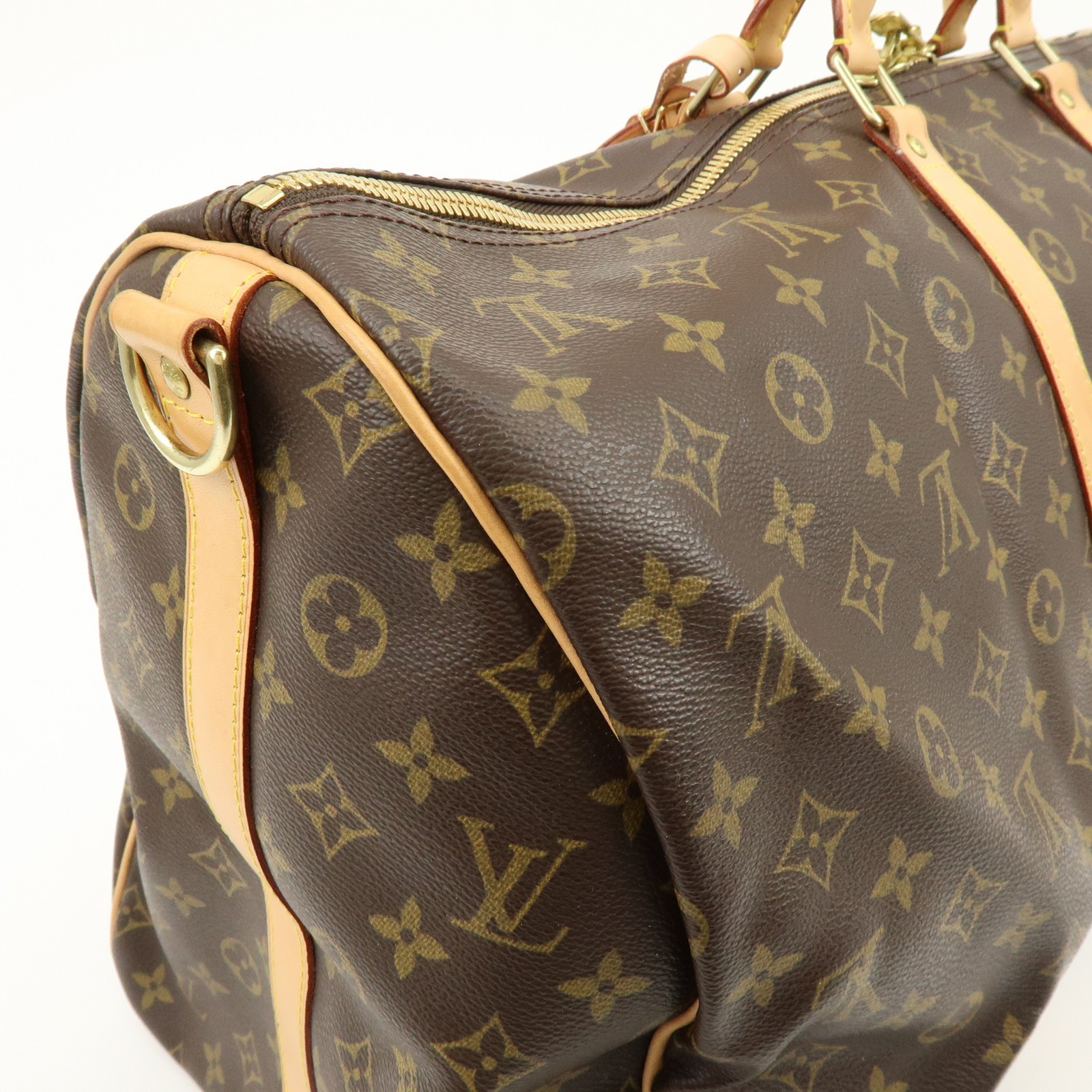 Louis Vuitton Monogram Keep All Bandouliere 55 Boston Bag M41414 Auth Used F/S