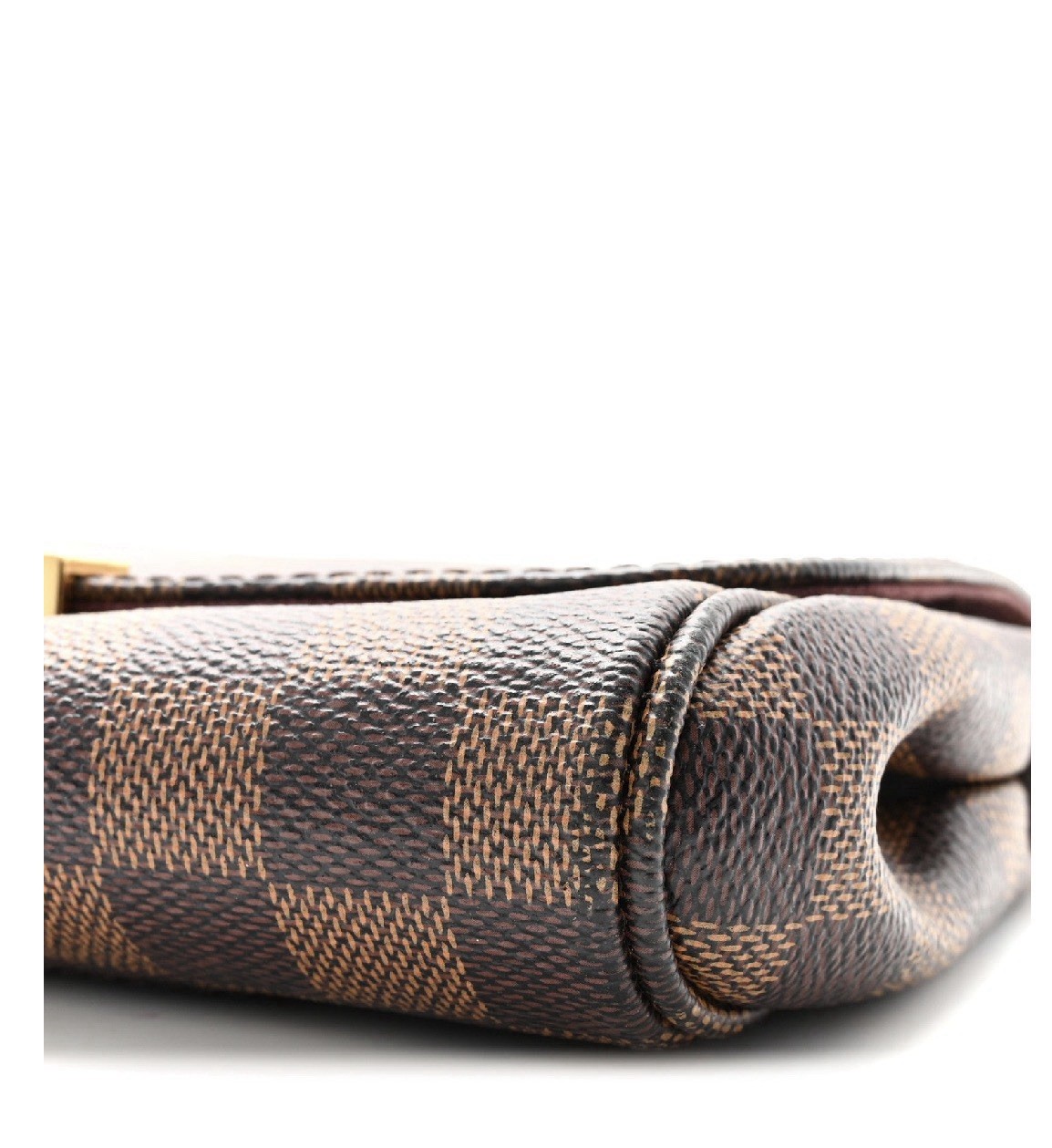 Louis Vuitton Damier Ebene Brown Flap Crossbody Bag Chain Detachable Strap