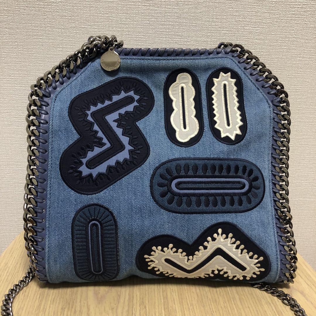 Reserved Stellamccartney Denim Shoulder Bag Falabella Auth Light Blue UK 113496