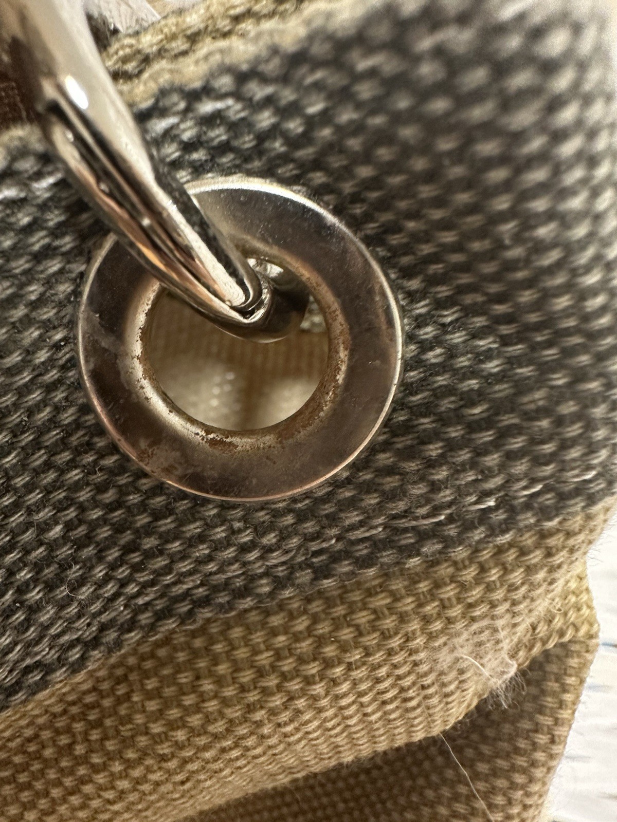 Cargoit Tote/Large Purse Khaki & Gray Adjustable/Removable Strap