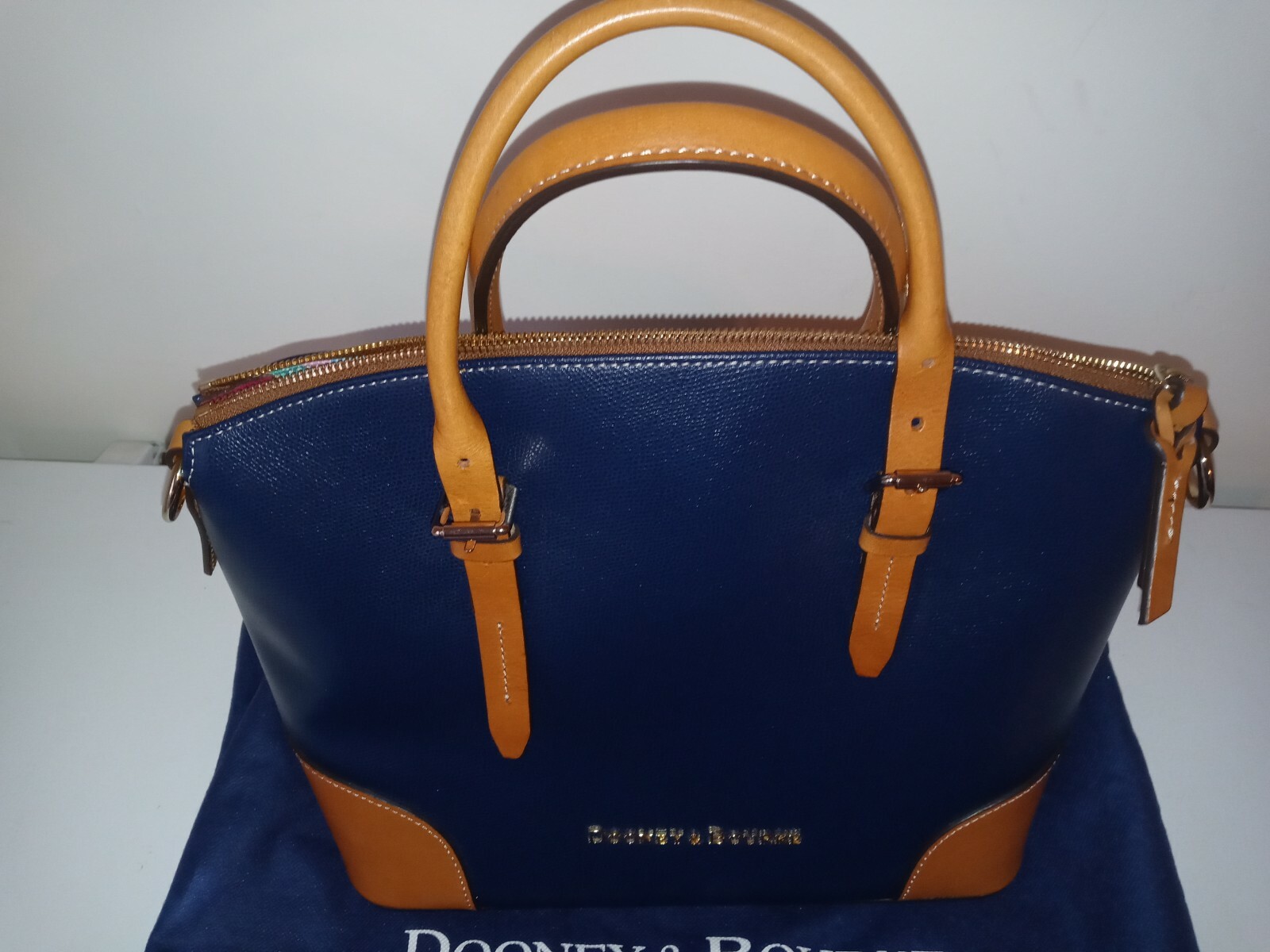 Dooney & Bourke Florentine Leather 11 inch satchel and 12 in wide nwt with bag