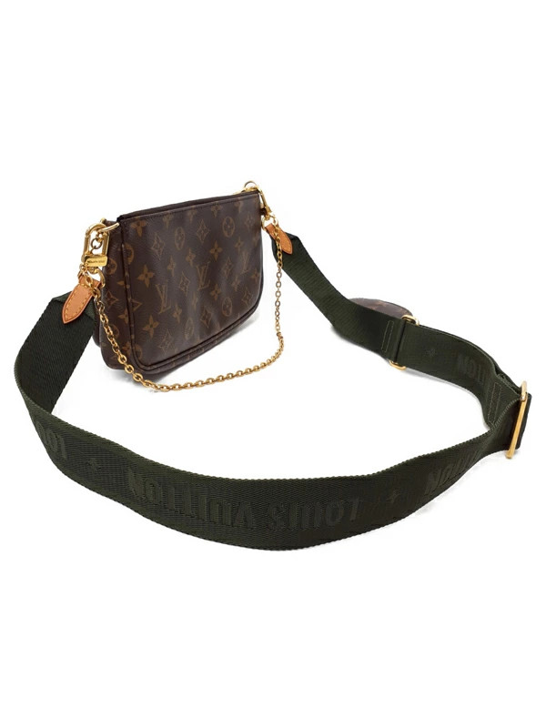 Louis Vuitton Pochette M44813 Canvas Brown Shoulder Bag Women’s #TB2569