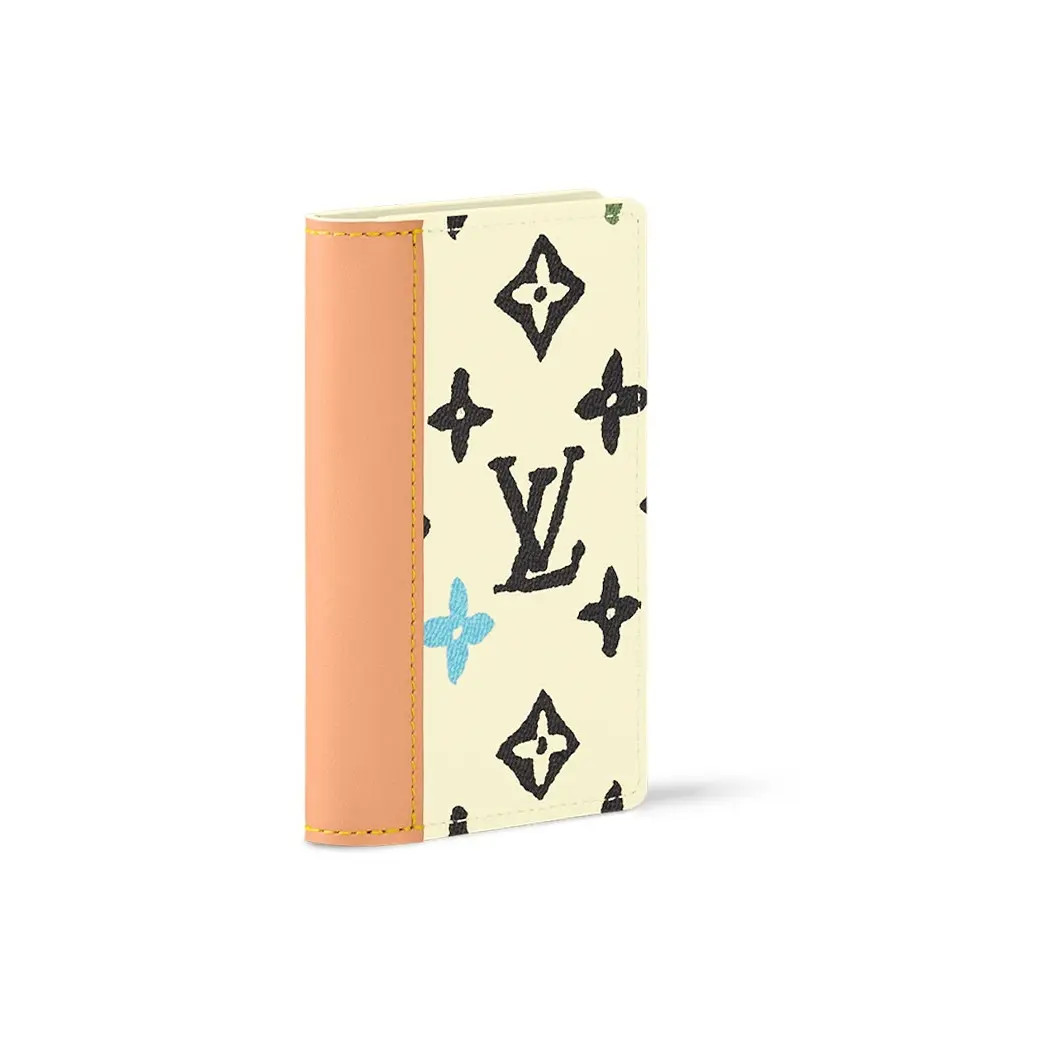 LOUIS VUITTON x Tyler Logo Printed Leather Wallet Unisex Style 3×0.4×4.4 in