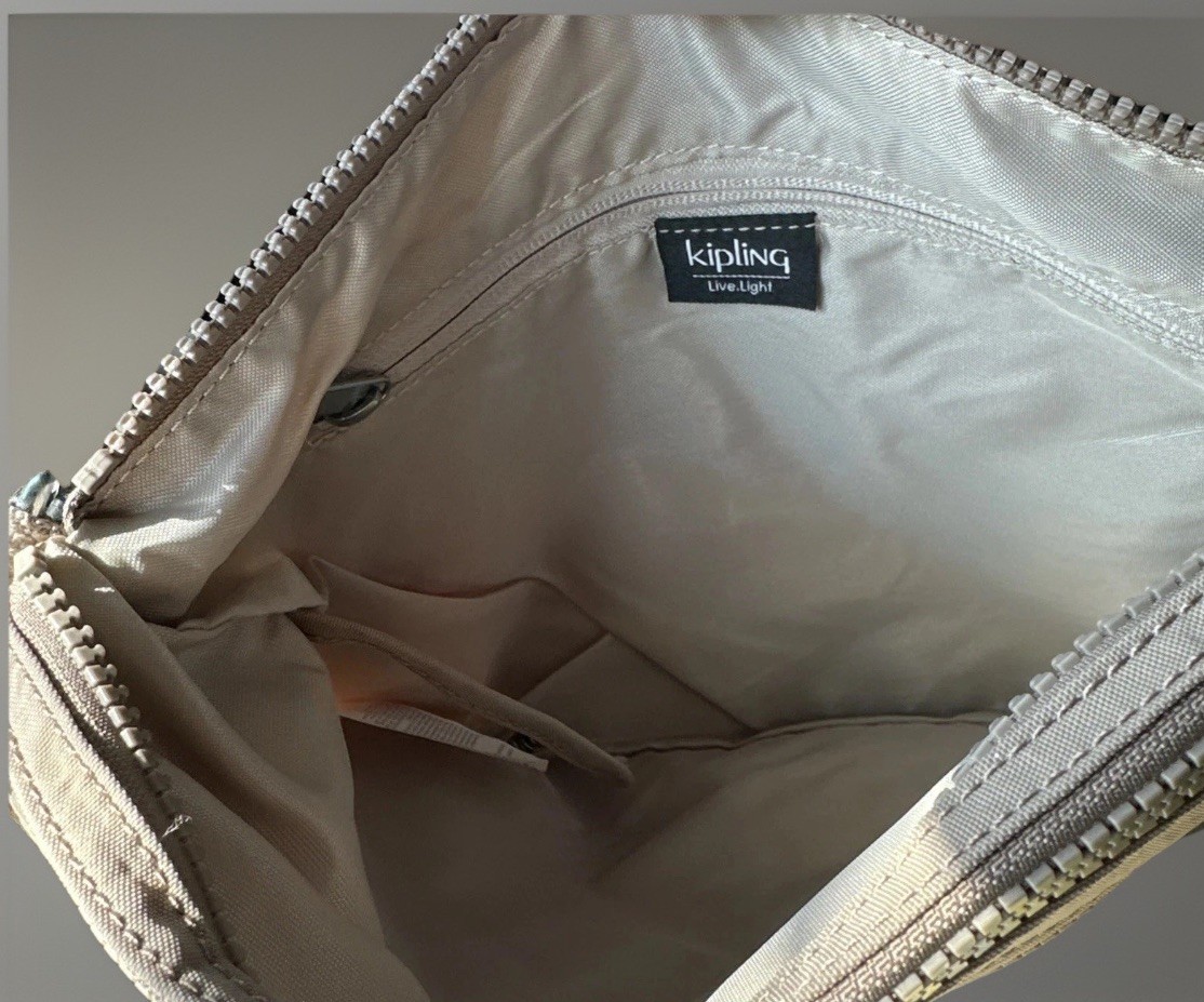 New With Tag KIPLING ANNABELLE Shoulder Crossbody Bag KI0565 -Stone Beige Monkey
