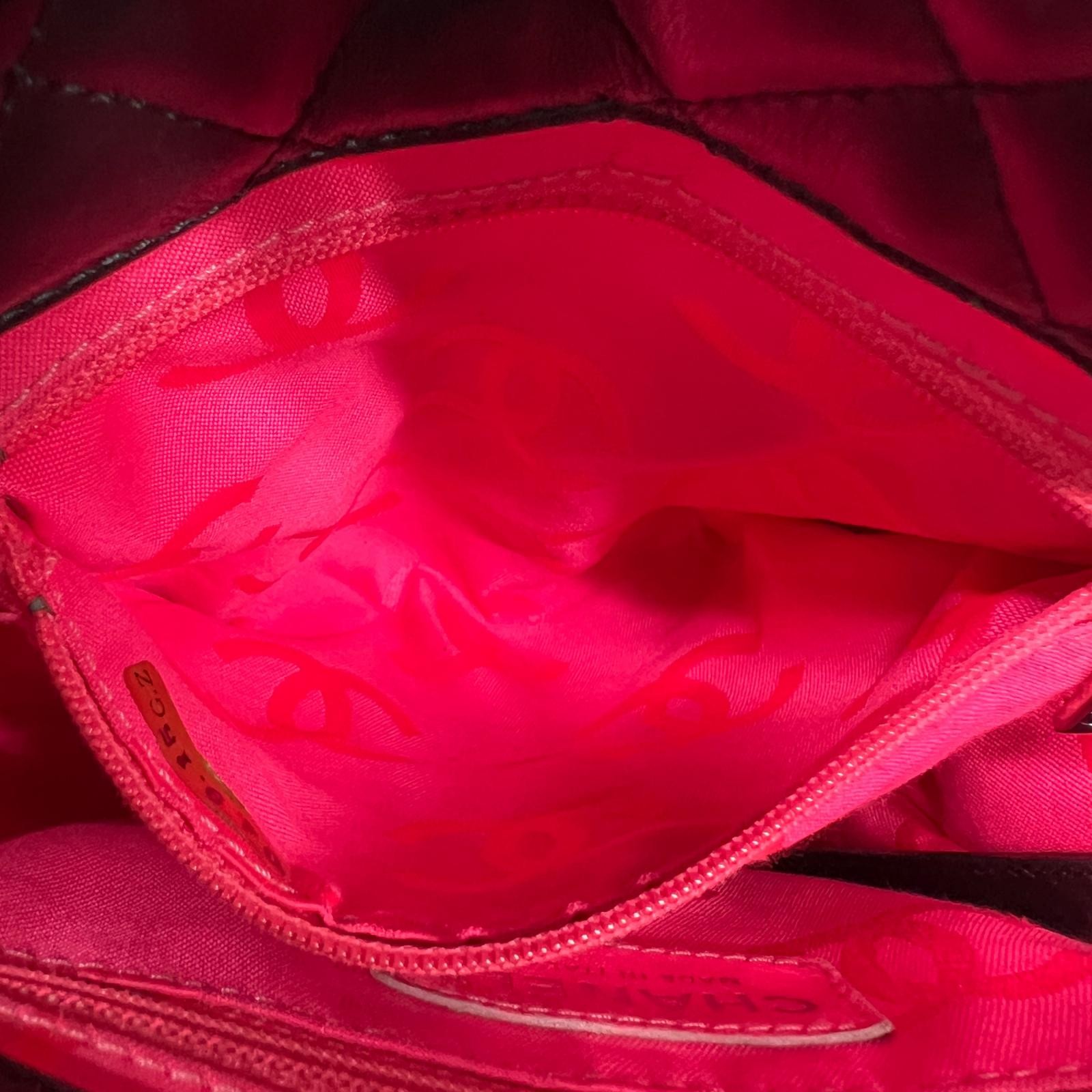 CHANEL A25166 Cambon Line Small Tote Bag black lambskin Second Hand AB-rank